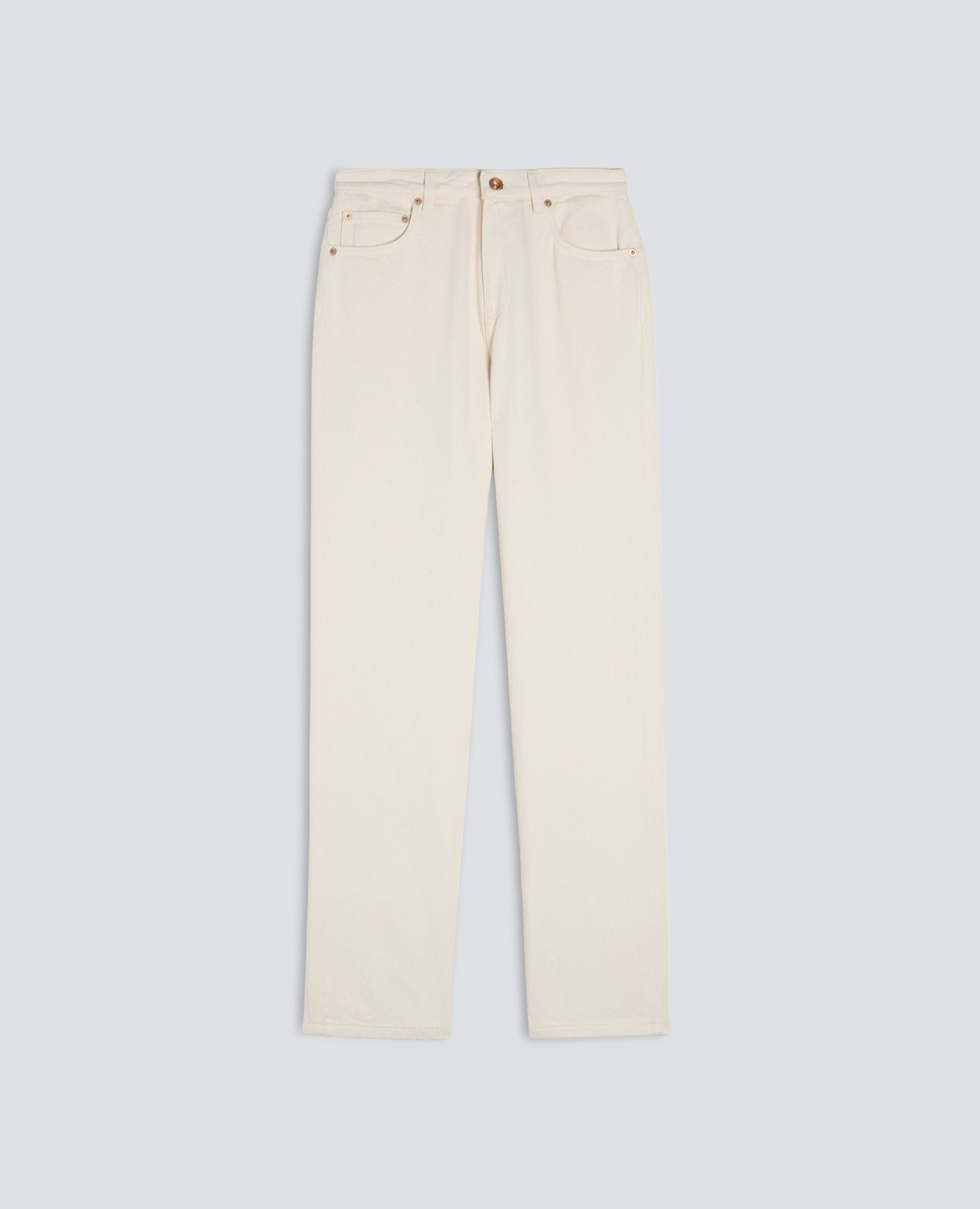 PANTALONE A VITA ALTA IN DENIM - NATURALE - ASPESI