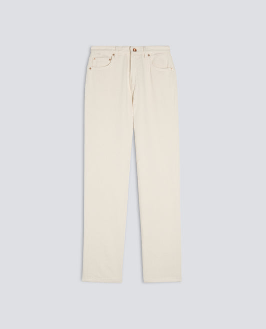PANTALONE A VITA ALTA IN DENIM - NATURALE - ASPESI