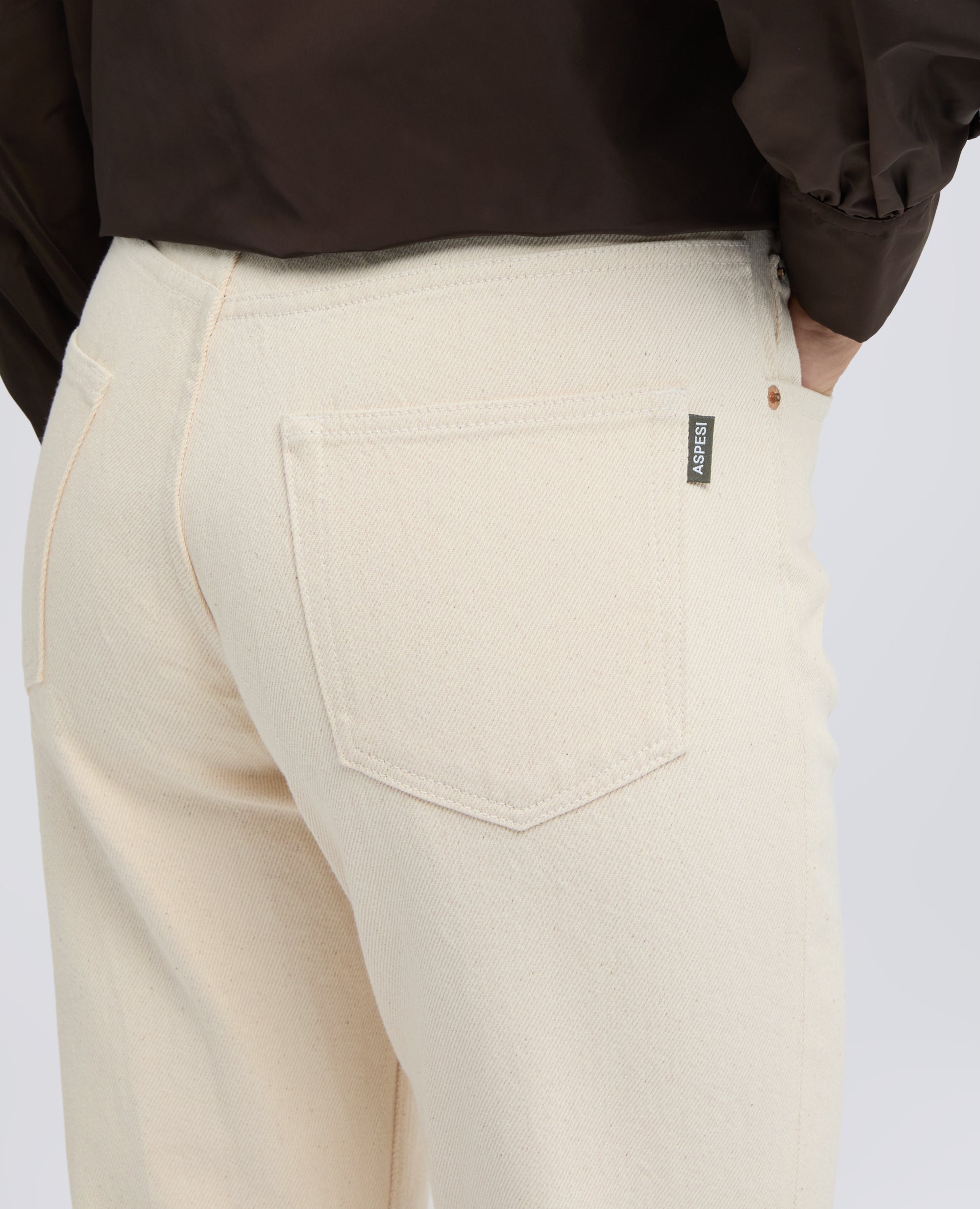 PANTALONE A VITA ALTA IN DENIM - NATURALE - ASPESI