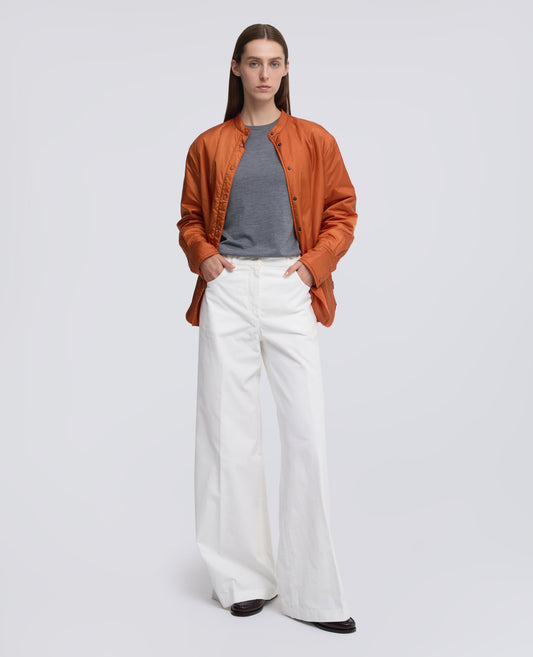 PANTALONE AMPIO IN VELLUTO LISCIO - NATURALE - ASPESI