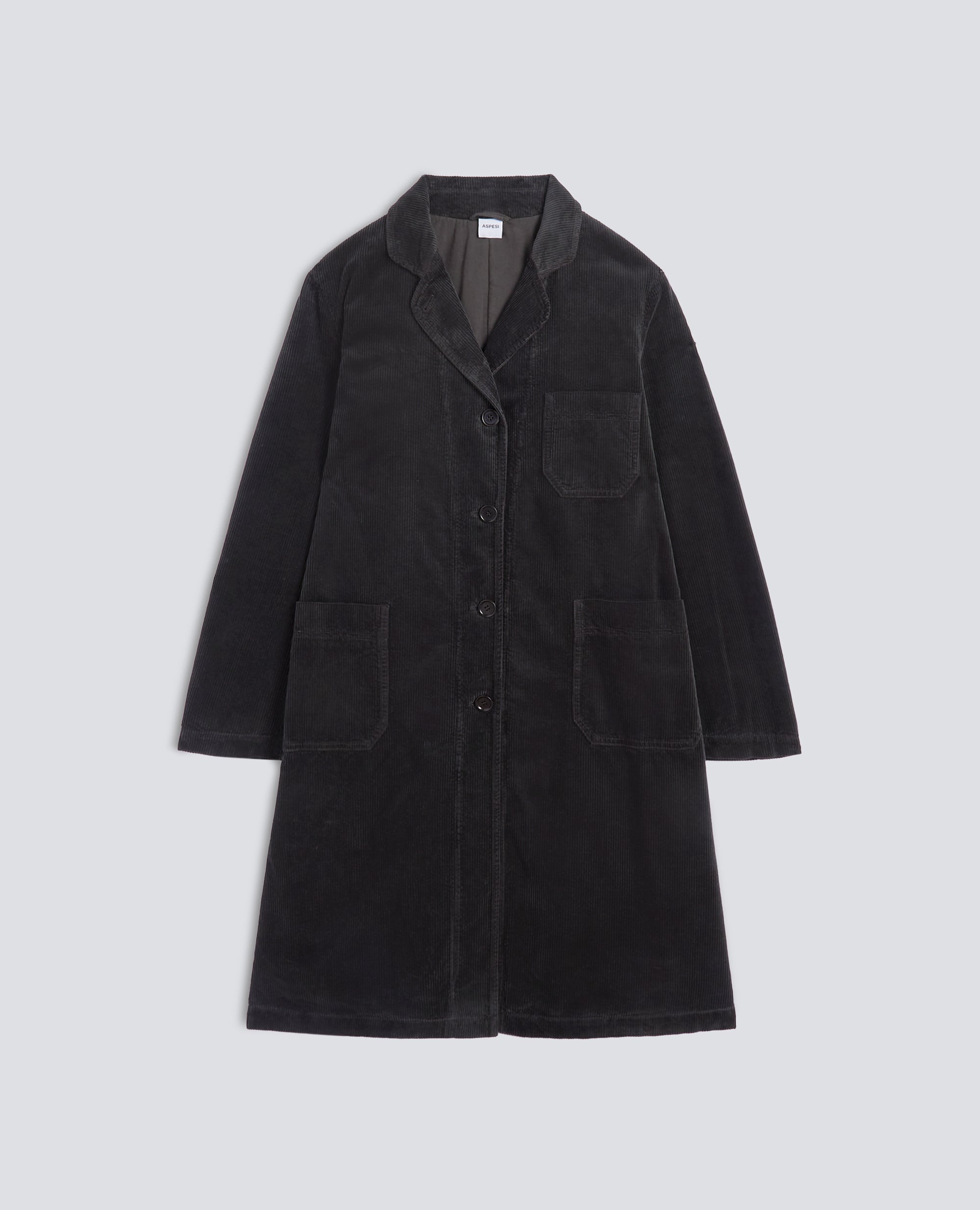 CAPPOTTO IN VELLUTO A COSTE - MARRONE - ASPESI