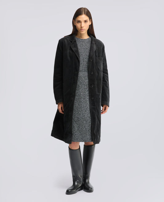 CAPPOTTO IN VELLUTO A COSTE - MARRONE - ASPESI