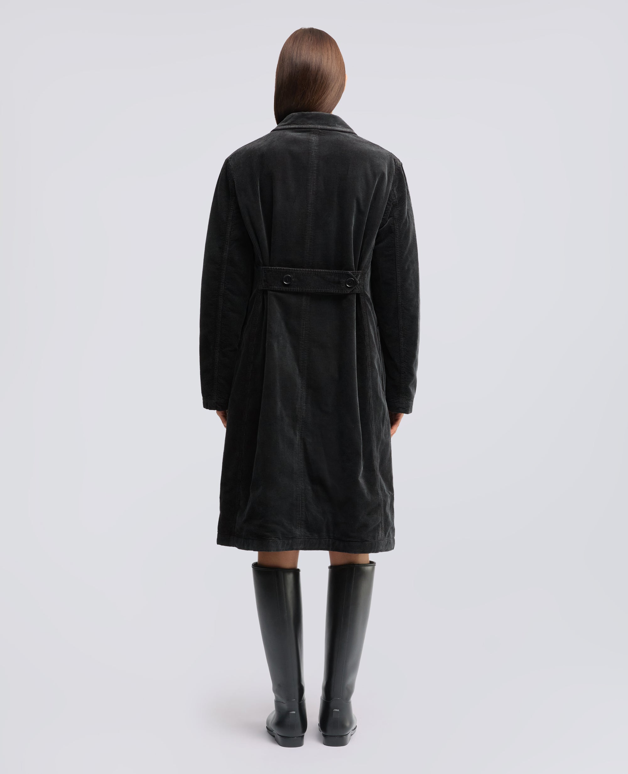 CAPPOTTO IN VELLUTO A COSTE - MARRONE - ASPESI