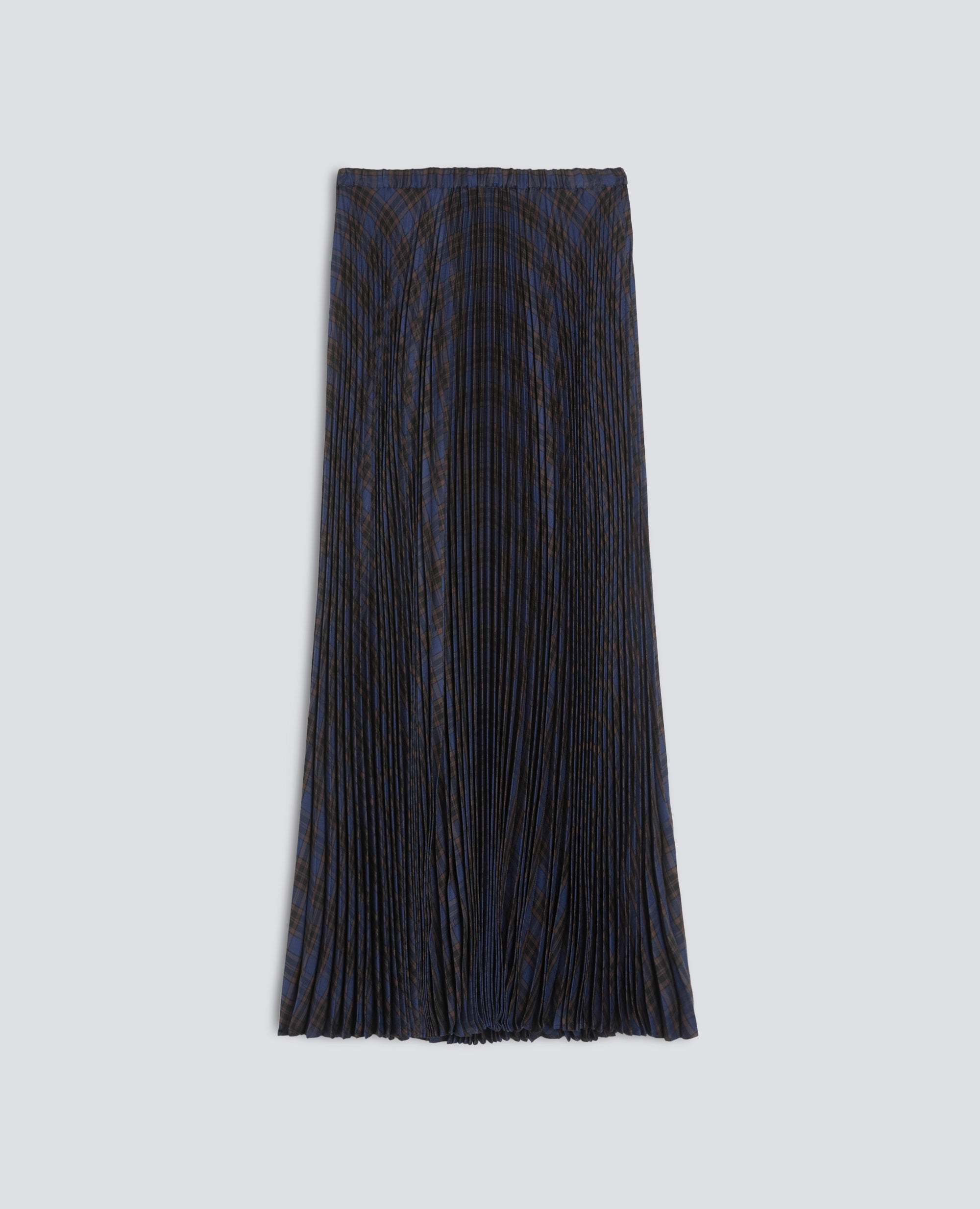 GONNA LUNGA PLISSE IN MODAL CON MOTIVO CHECK - MULTICOLOR - ASPESI