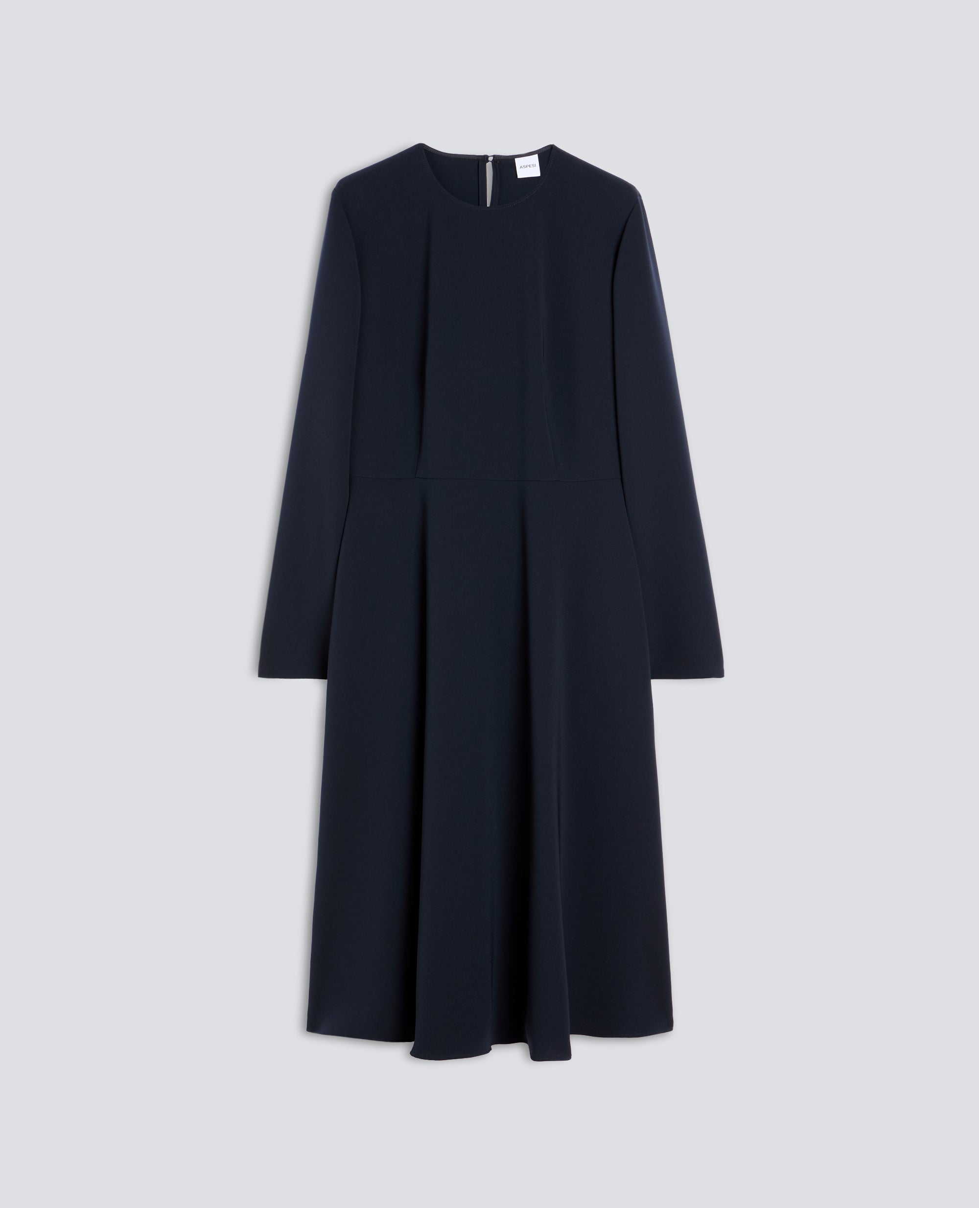 ABITO MIDI IN CREPE CADY - BLU - ASPESI