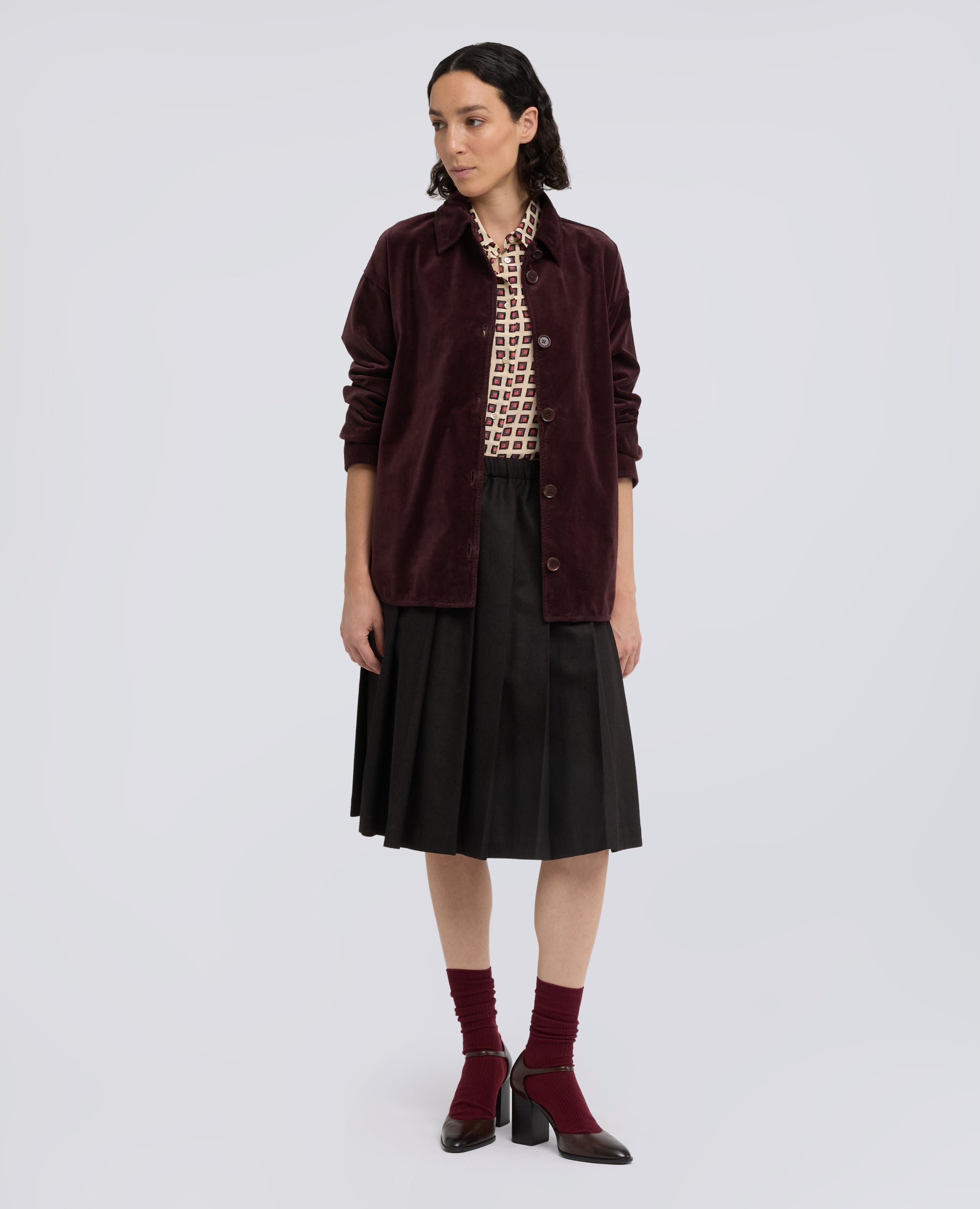 CAMICIA IN CREPE DE CHINE DI SETA CON STAMPA - MULTICOLOR - ASPESI
