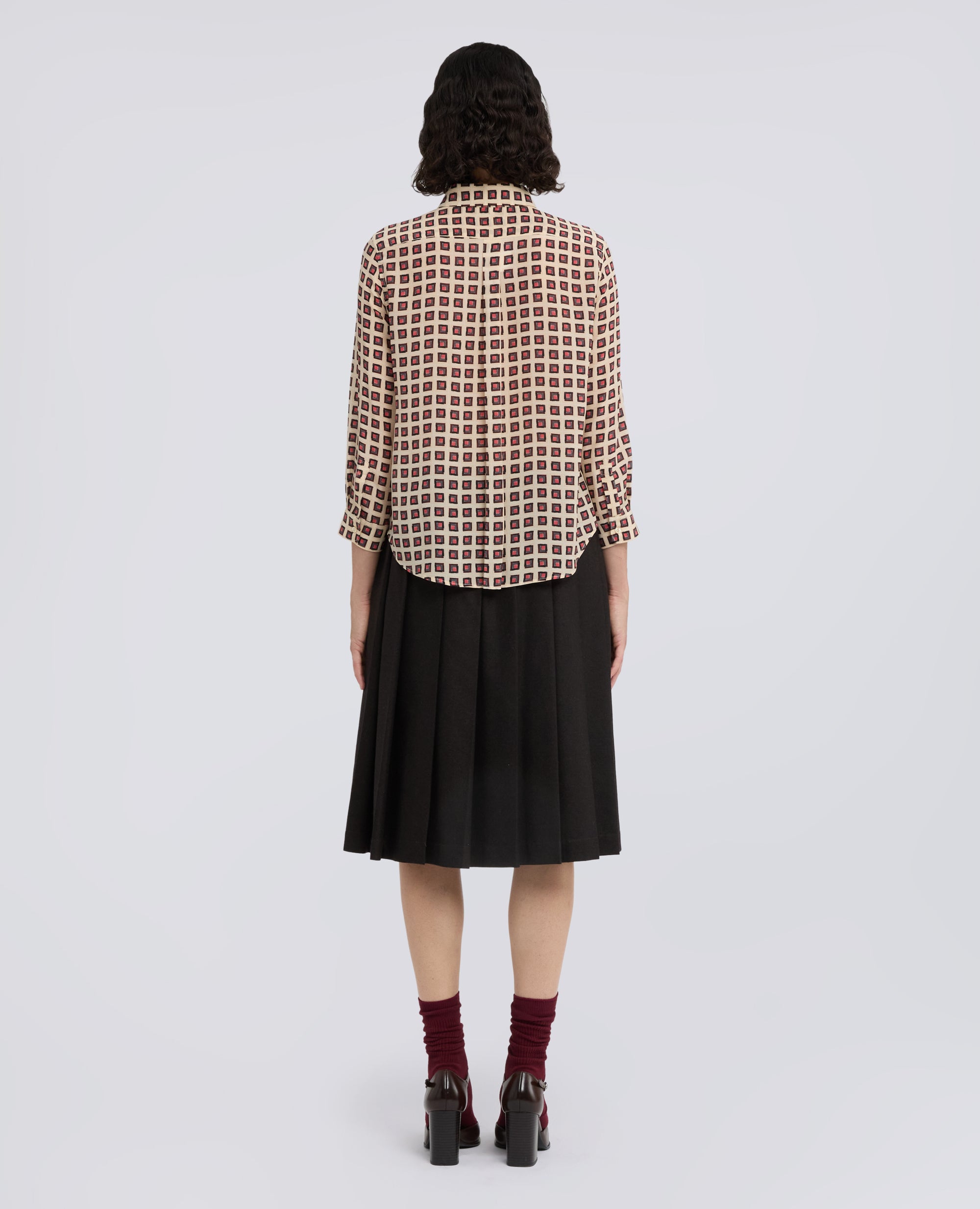 CAMICIA IN CREPE DE CHINE DI SETA CON STAMPA - MULTICOLOR - ASPESI
