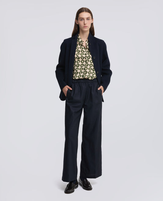 CAMICIA IN TWILL DI VISCOSA SETA STAMPATO - VERDE - ASPESI