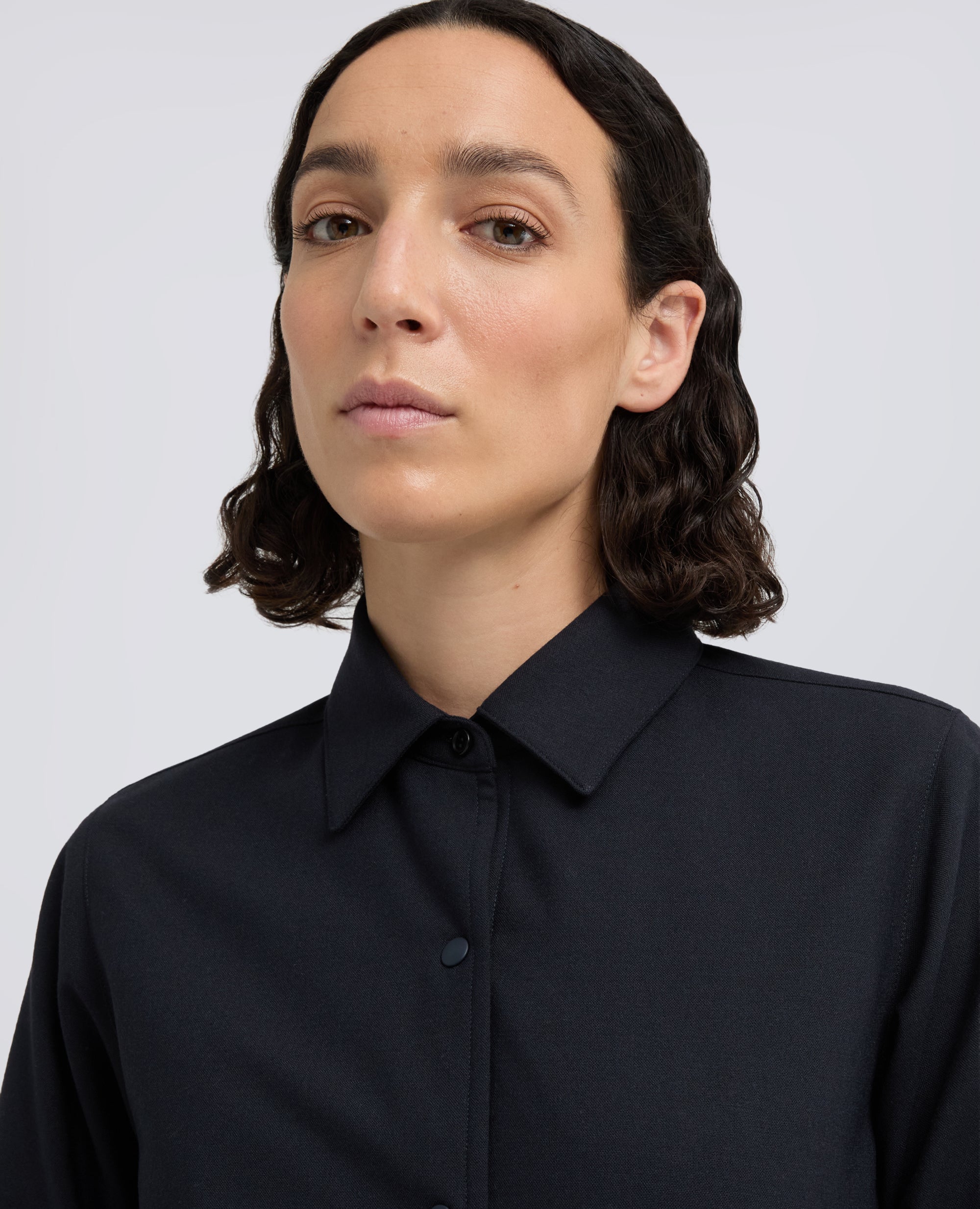 SUR-CHEMISE -GLUE- EN FLANELLE TECNOLANA COMFORT - BLU - ASPESI