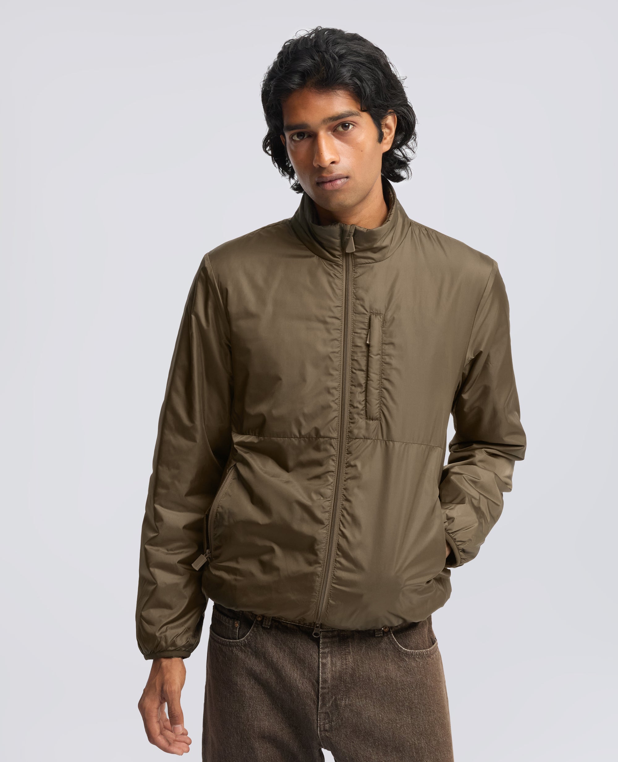 GIUBBOTTO IN NYLON IMBOTTITO - VERDE - ASPESI