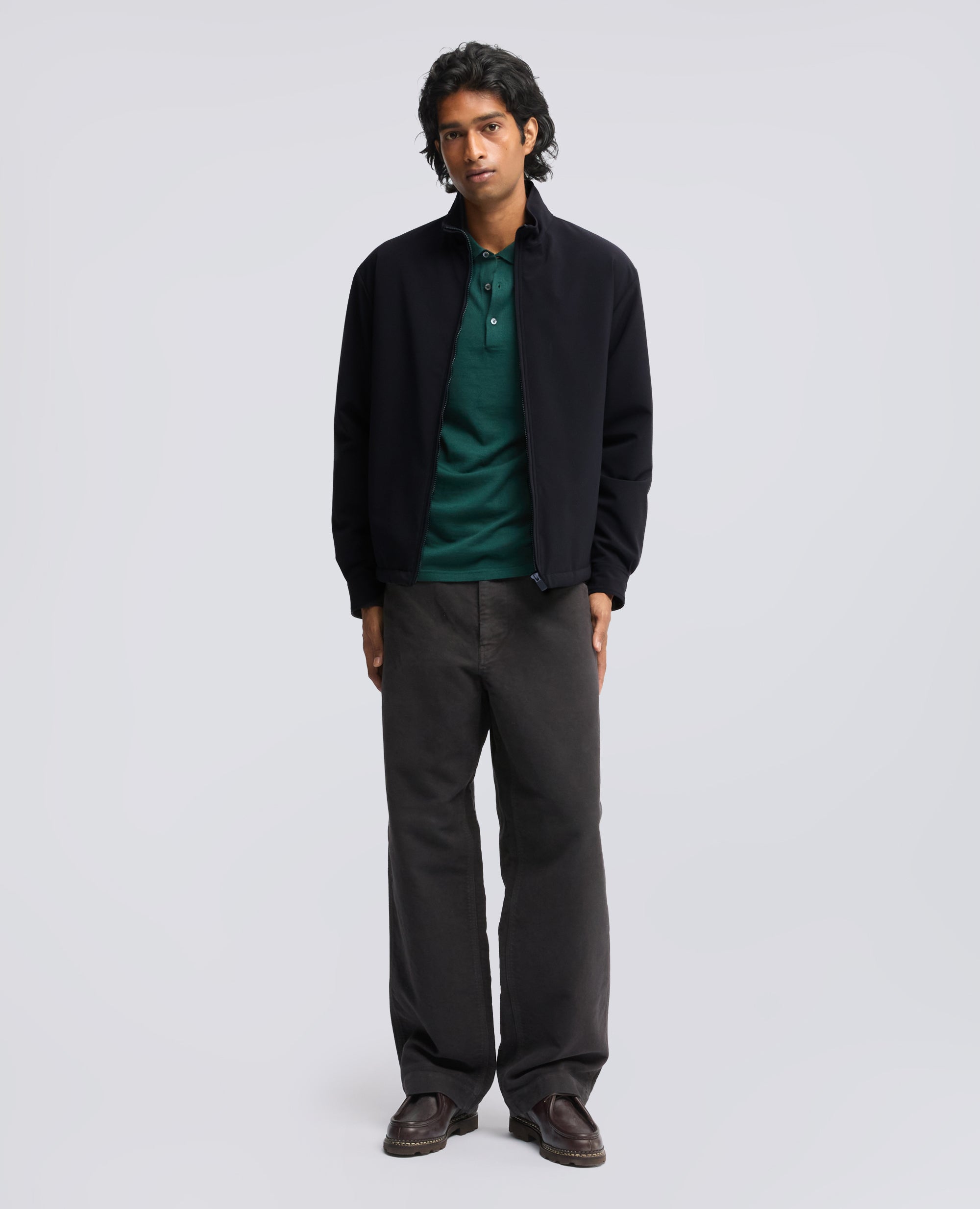 GIUBBOTTO IN TWILL IDROREPELLENTE - BLU - ASPESI