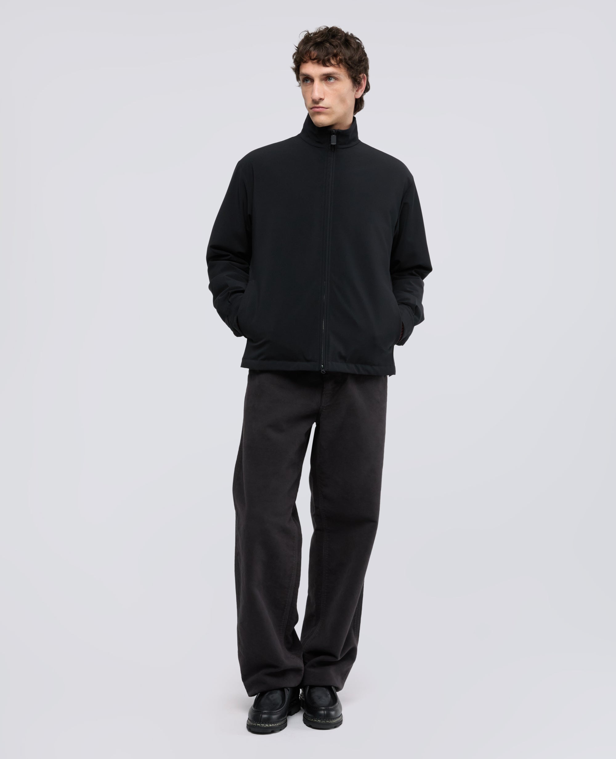 GIUBBOTTO IN TWILL IDROREPELLENTE - NERO - ASPESI