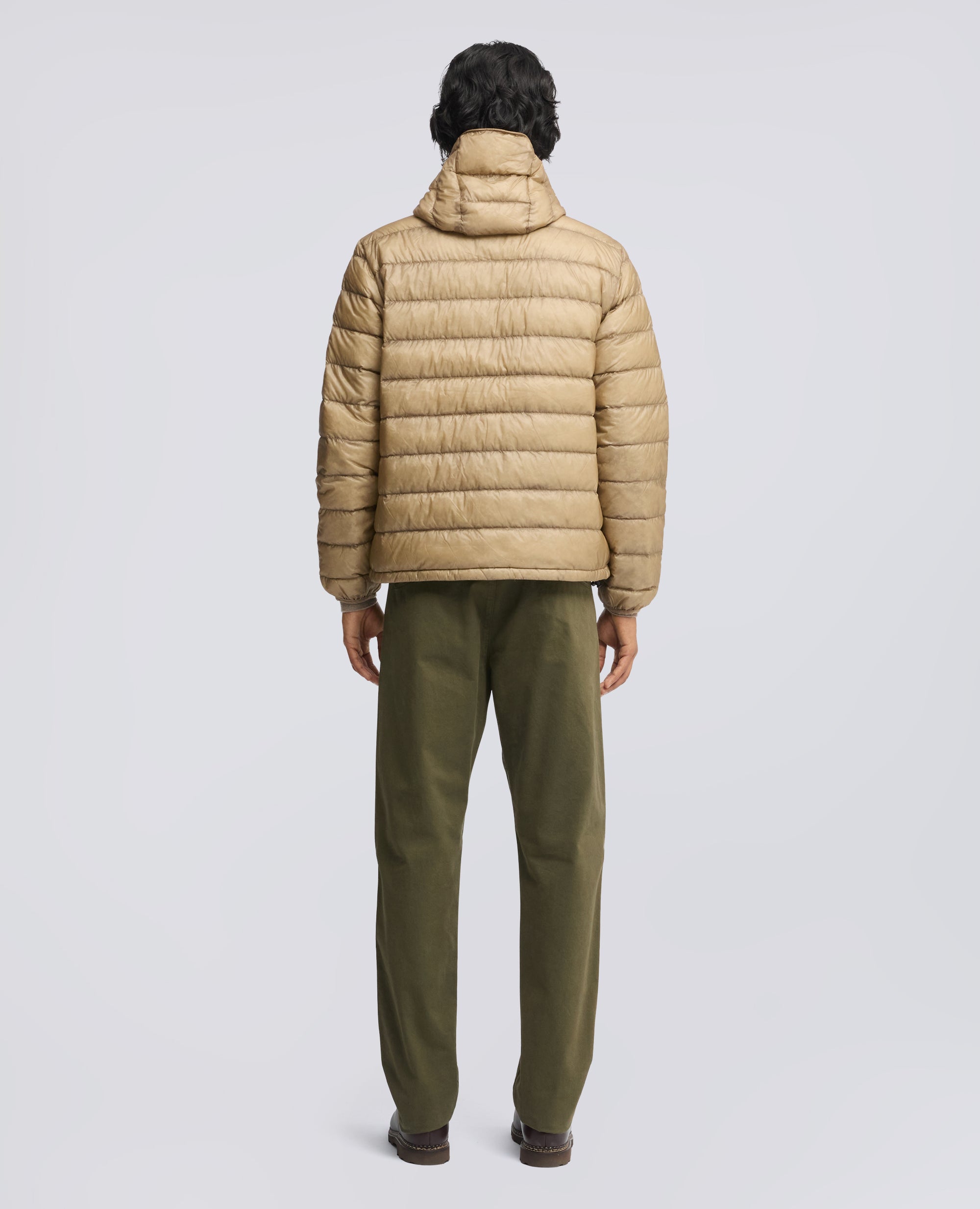 PADDED NYLON JACKET - BEIGE - ASPESI