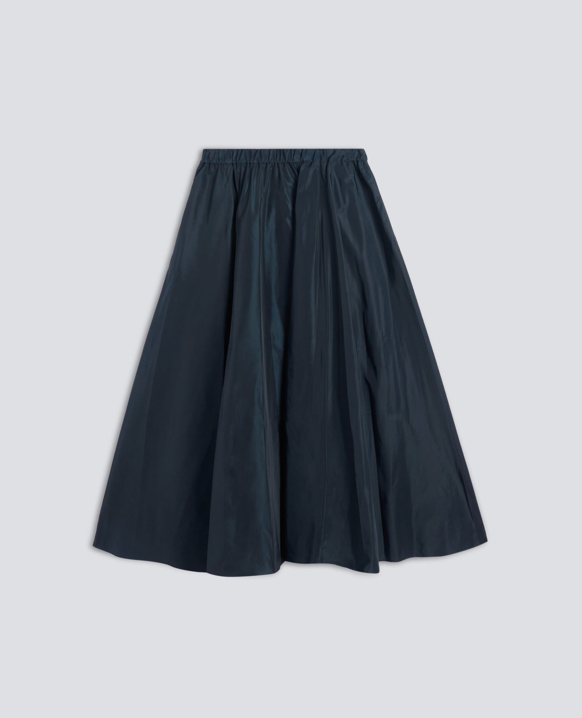 JUPE EVASEE EN TISSU TECHNIQUE - BLU - ASPESI