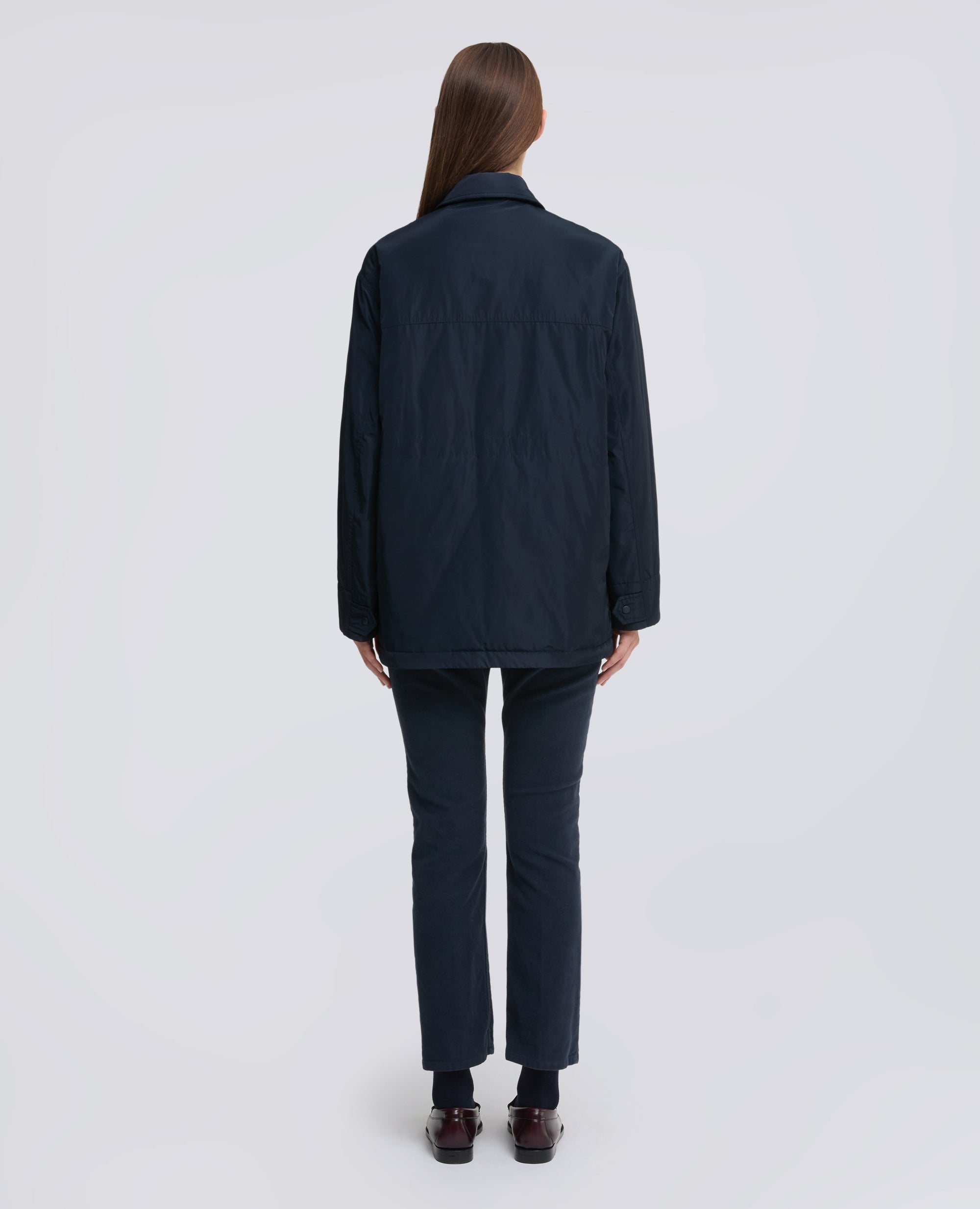 GIACCA IMBOTTITA IN TAFFETA TECNICO - BLU - ASPESI