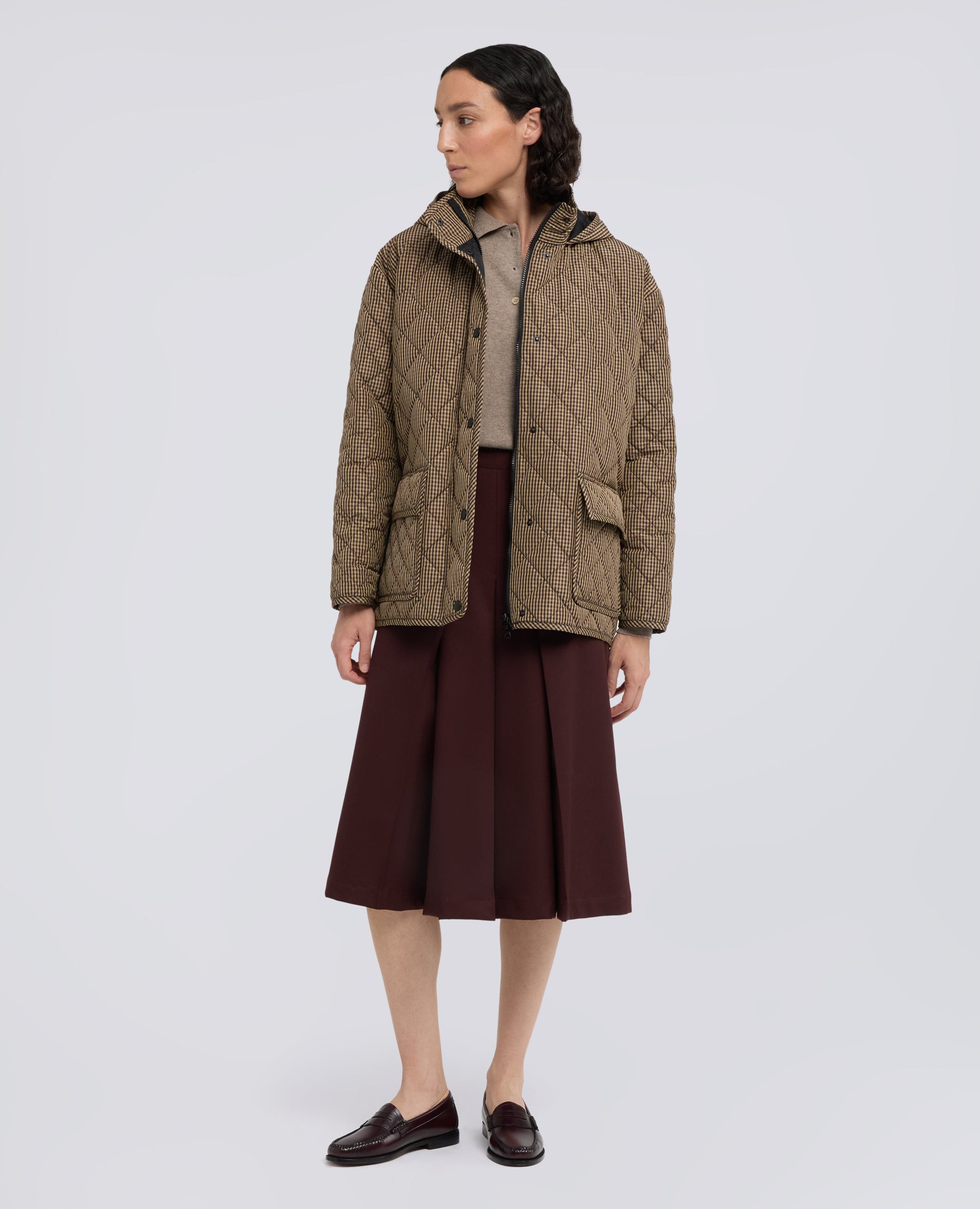 BLOUSON AUS POLYESTER-TAFT, GARNGEFARBT - MULTICOLOR - ASPESI