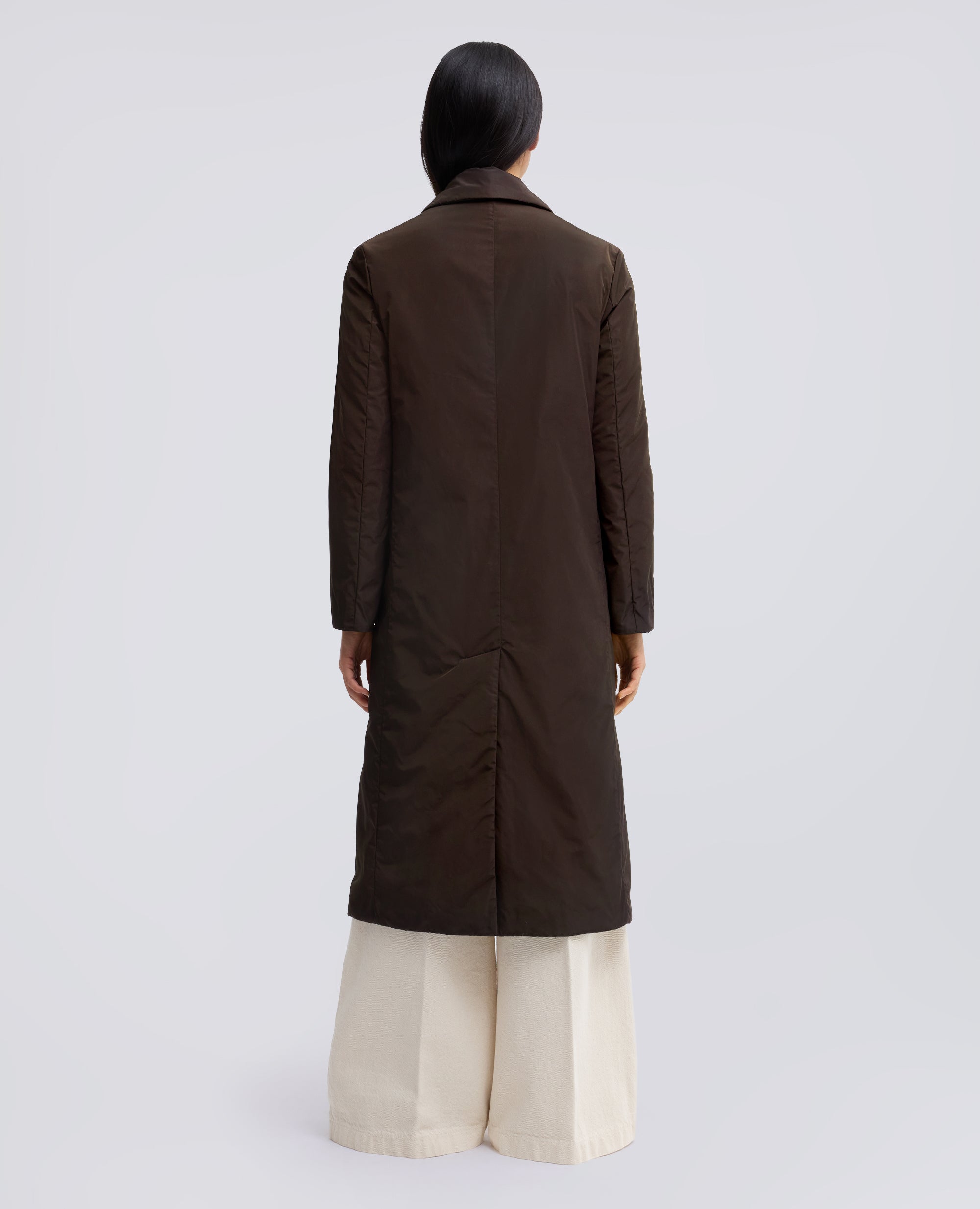 CAPPOTTO TECNICO IMBOTTITO IN OVATTA THERMORE - MARRONE - ASPESI