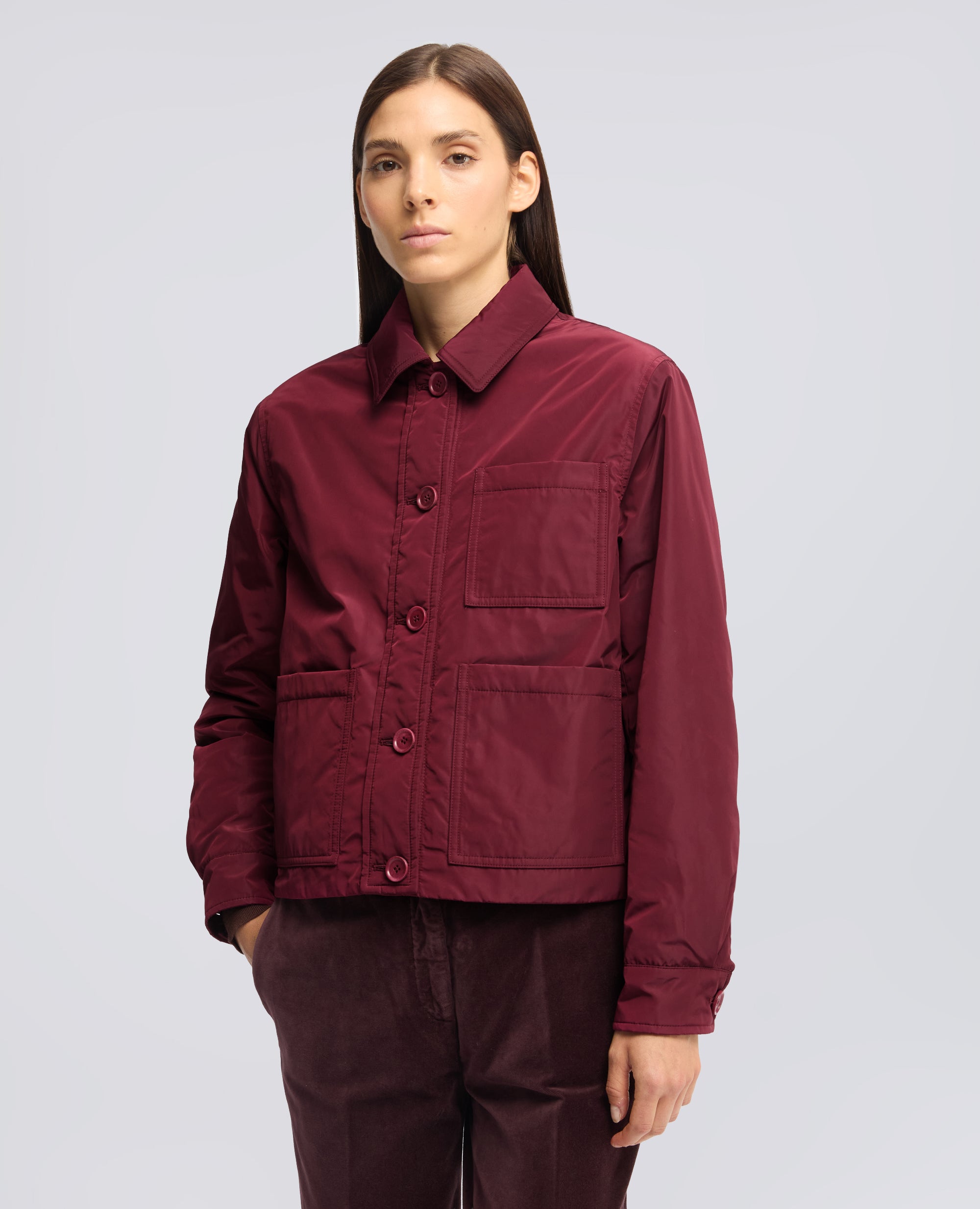 GIACCA IN TESSUTO TECNICO IMBOTTITA CON OVATTA THERMORE® - ROSSO - ASPESI