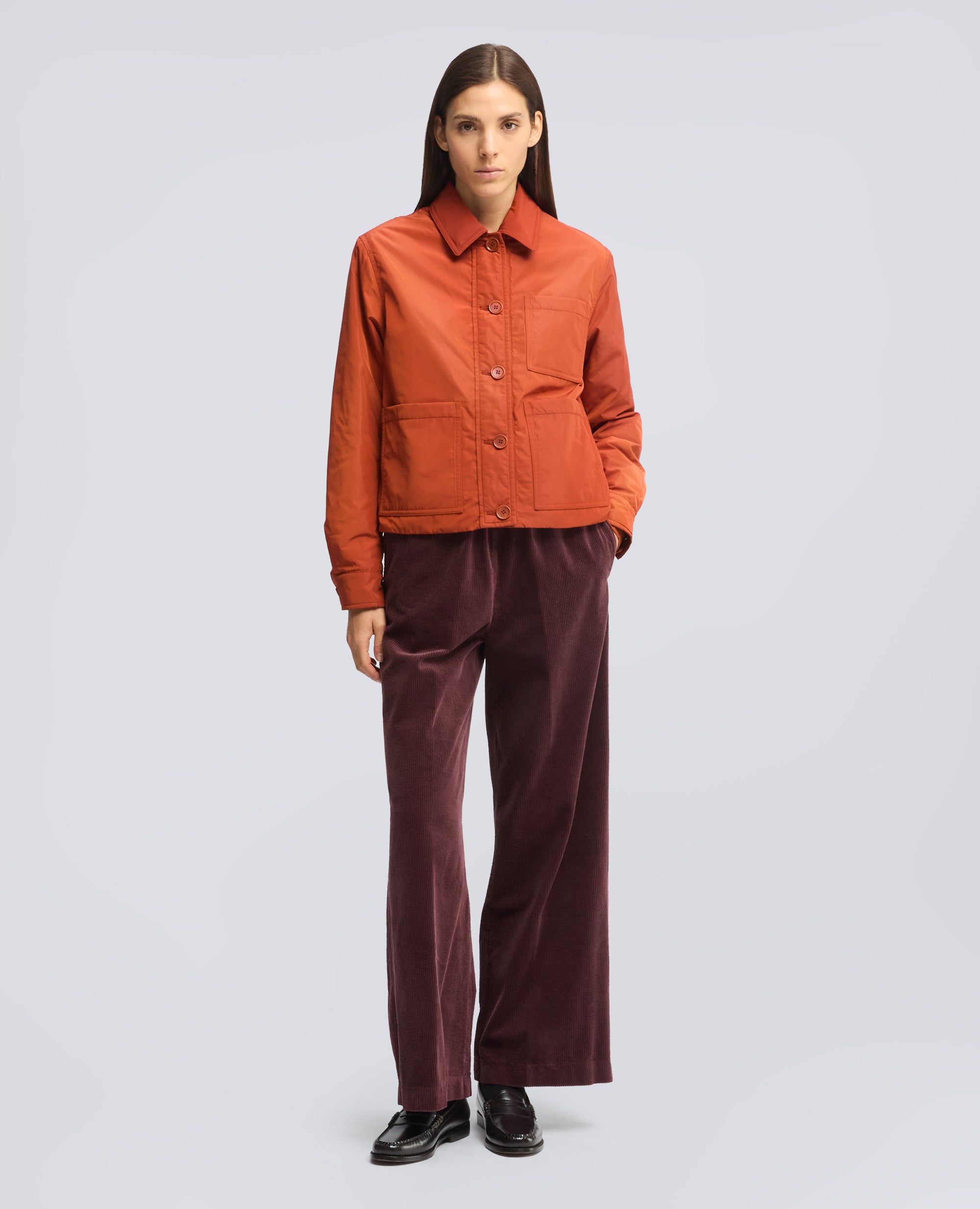 GIACCA IN TESSUTO TECNICO IMBOTTITA CON OVATTA THERMORE® - ARANCIO - ASPESI