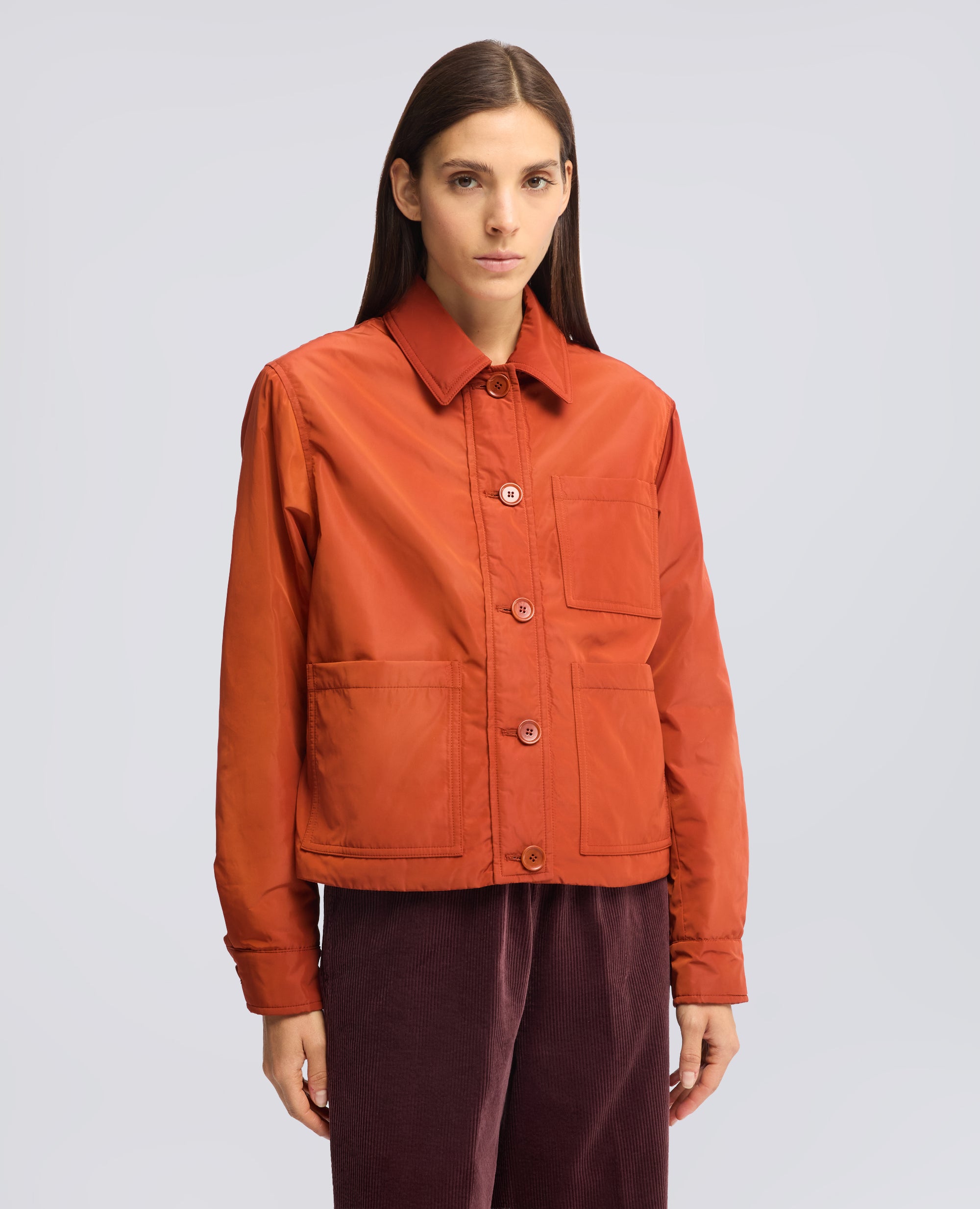 GIACCA IN TESSUTO TECNICO IMBOTTITA CON OVATTA THERMORE® - ARANCIO - ASPESI
