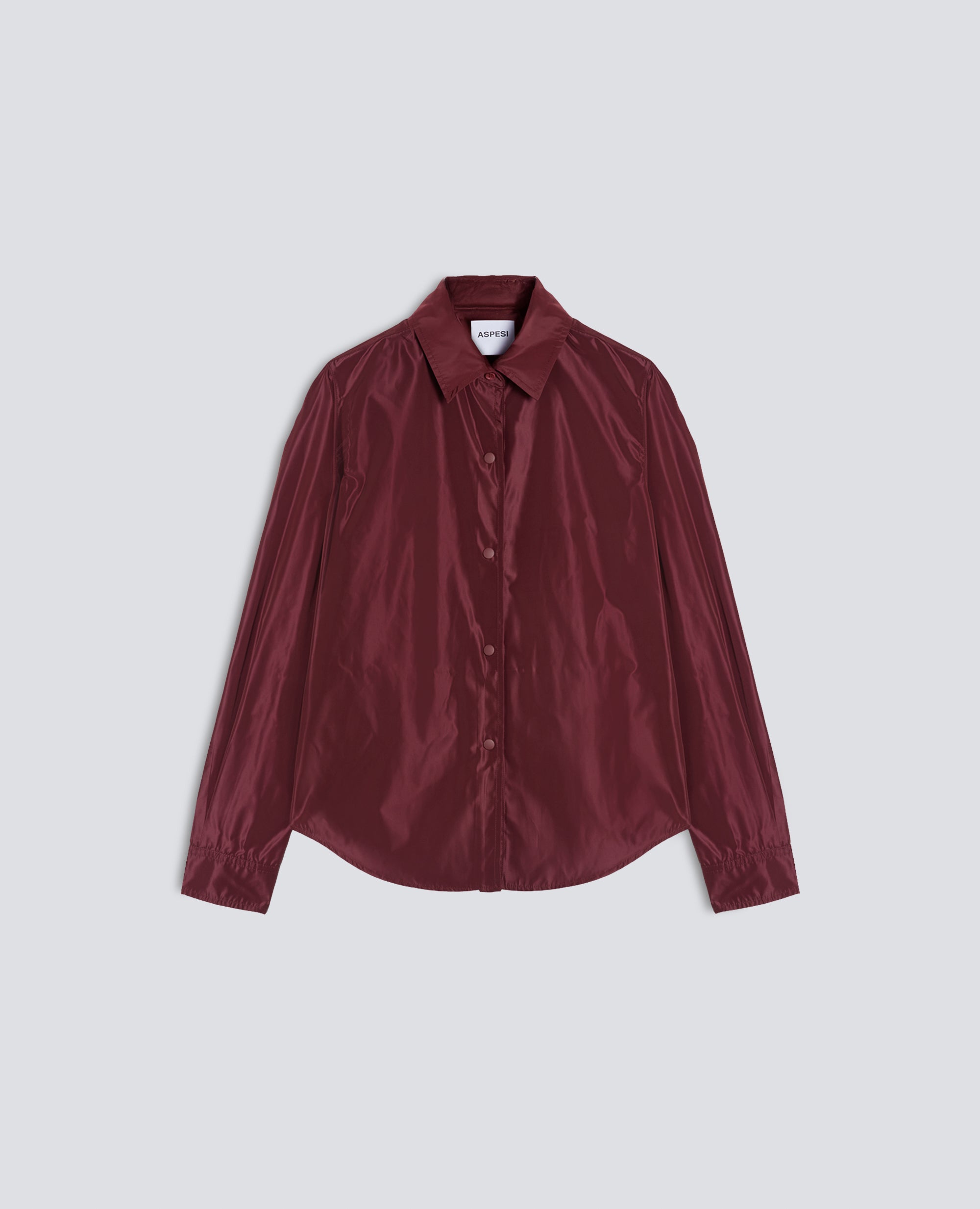 CAMICIA SFODERATA IN TESSUTO TECNICO - ROSSO - ASPESI