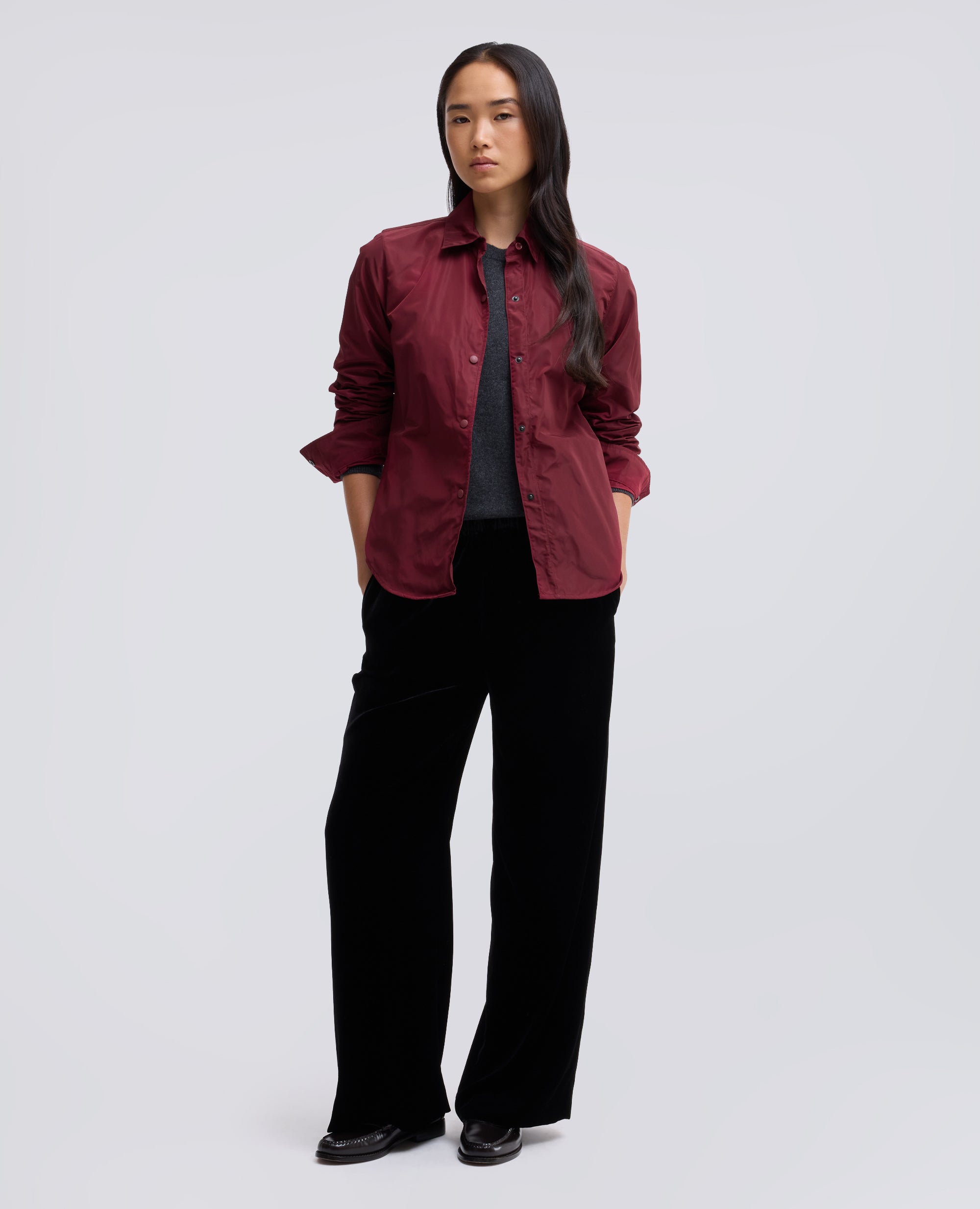 CAMICIA SFODERATA IN TESSUTO TECNICO - ROSSO - ASPESI