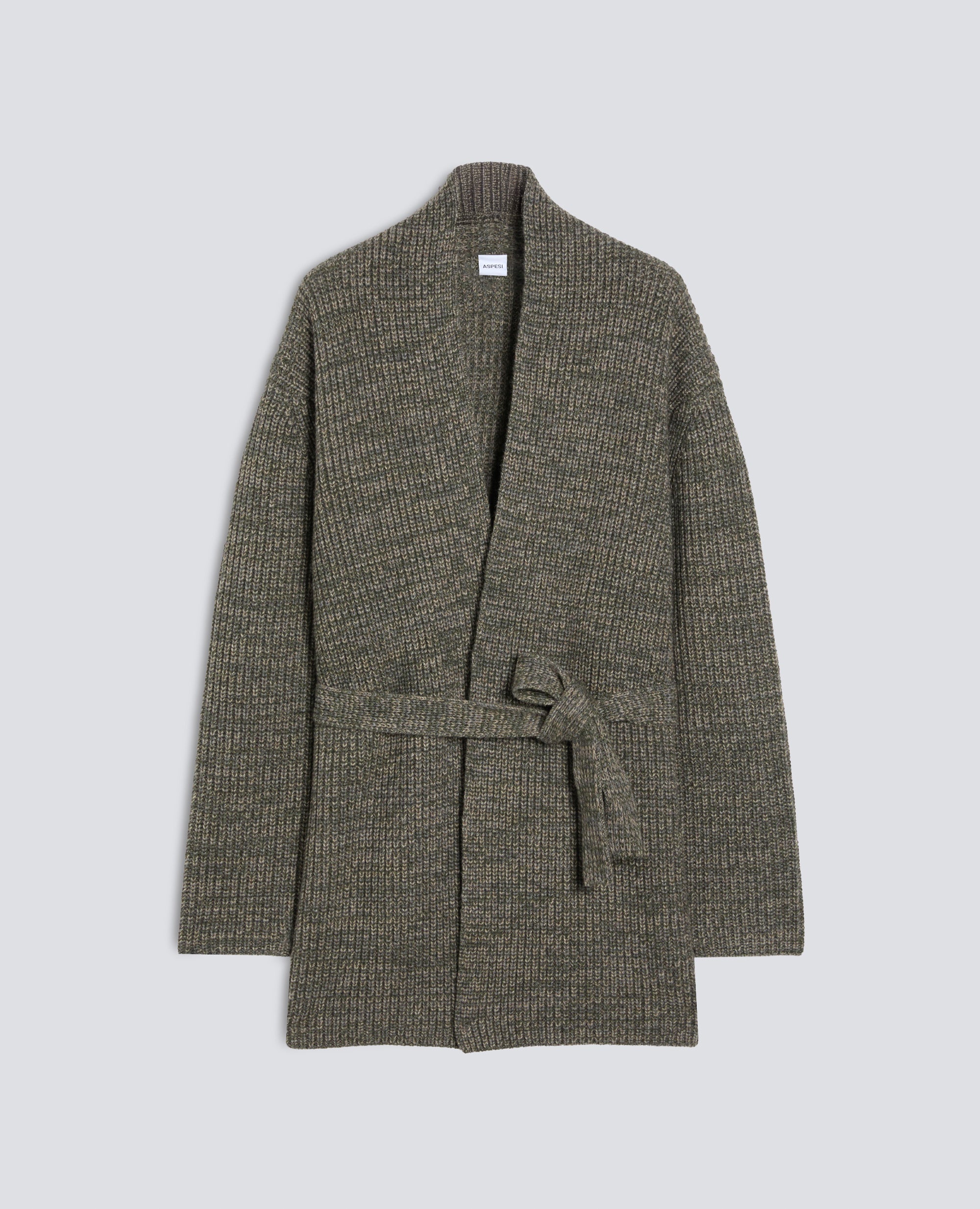CARDIGAN CON CINTURA IN LANA, YAK E CASHMERE - MULTICOLOR - ASPESI