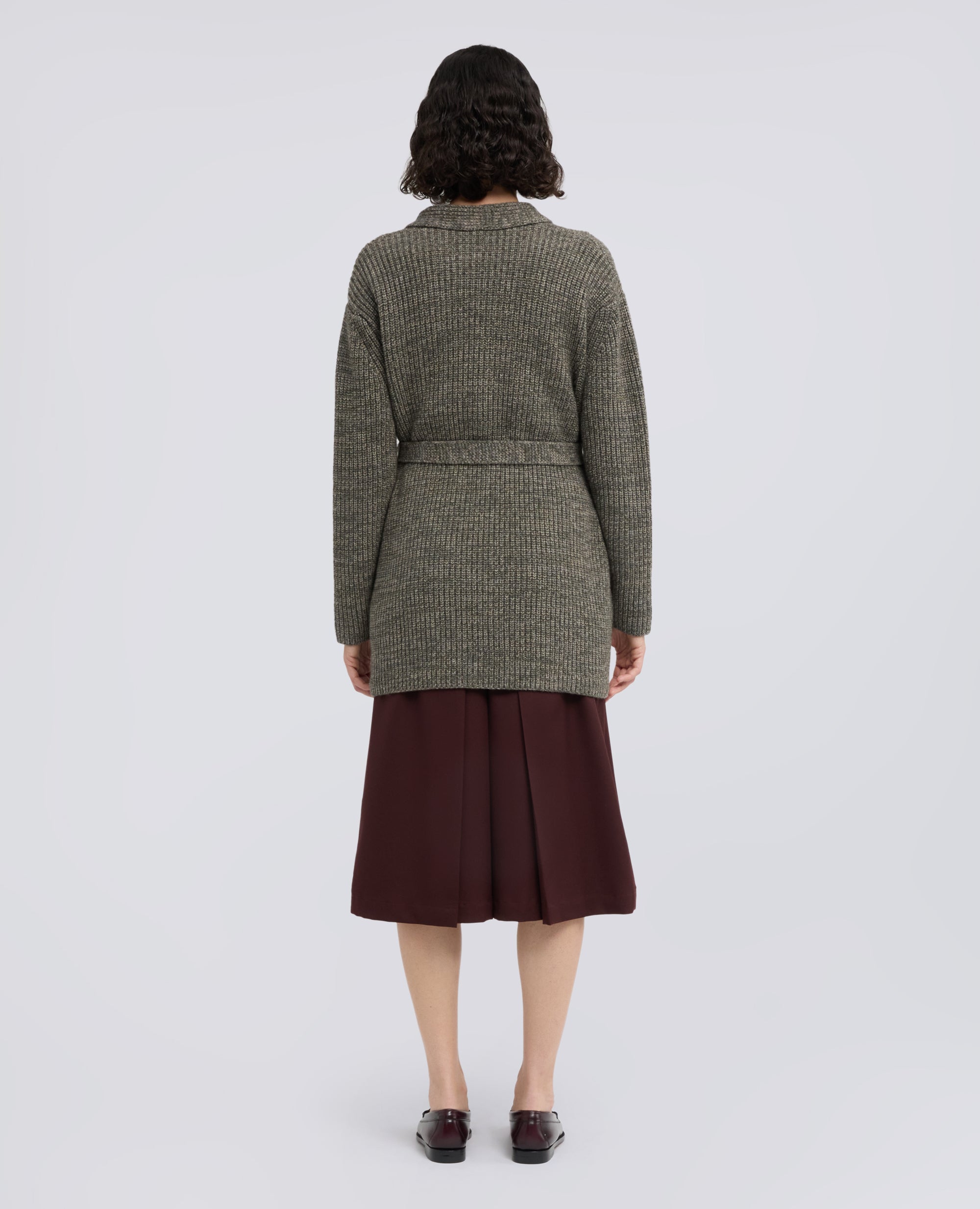 CARDIGAN CON CINTURA IN LANA, YAK E CASHMERE - MULTICOLOR - ASPESI