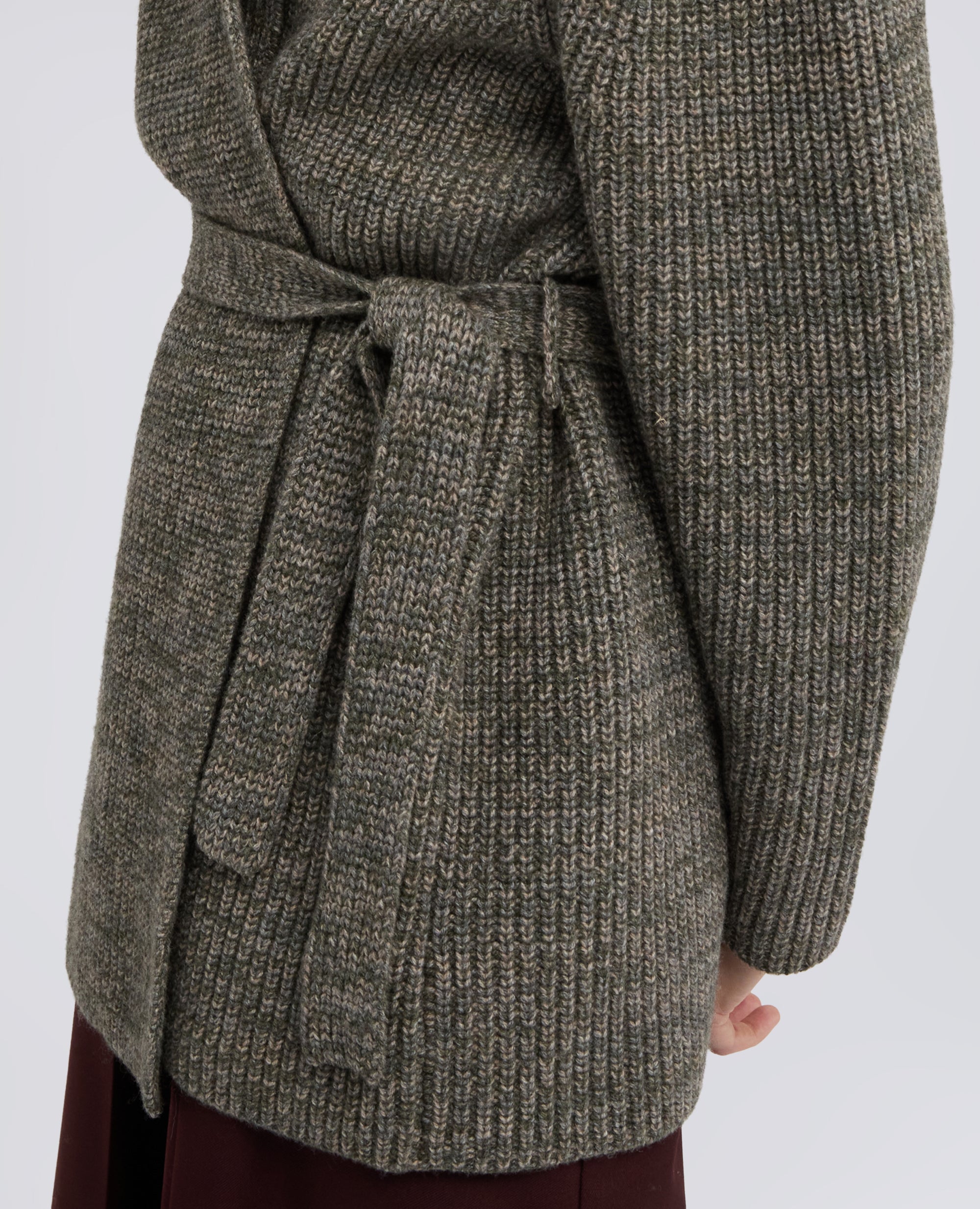 CARDIGAN CON CINTURA IN LANA, YAK E CASHMERE - MULTICOLOR - ASPESI