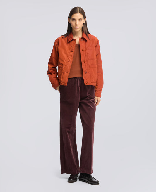 MAGLIA CON SCOLLO A V IN LANA MERINO - ARANCIO - ASPESI