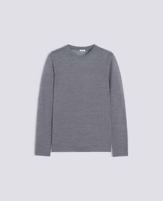 MAGLIA GIROCOLLO IN LANA MERINO - GRIGIO - ASPESI