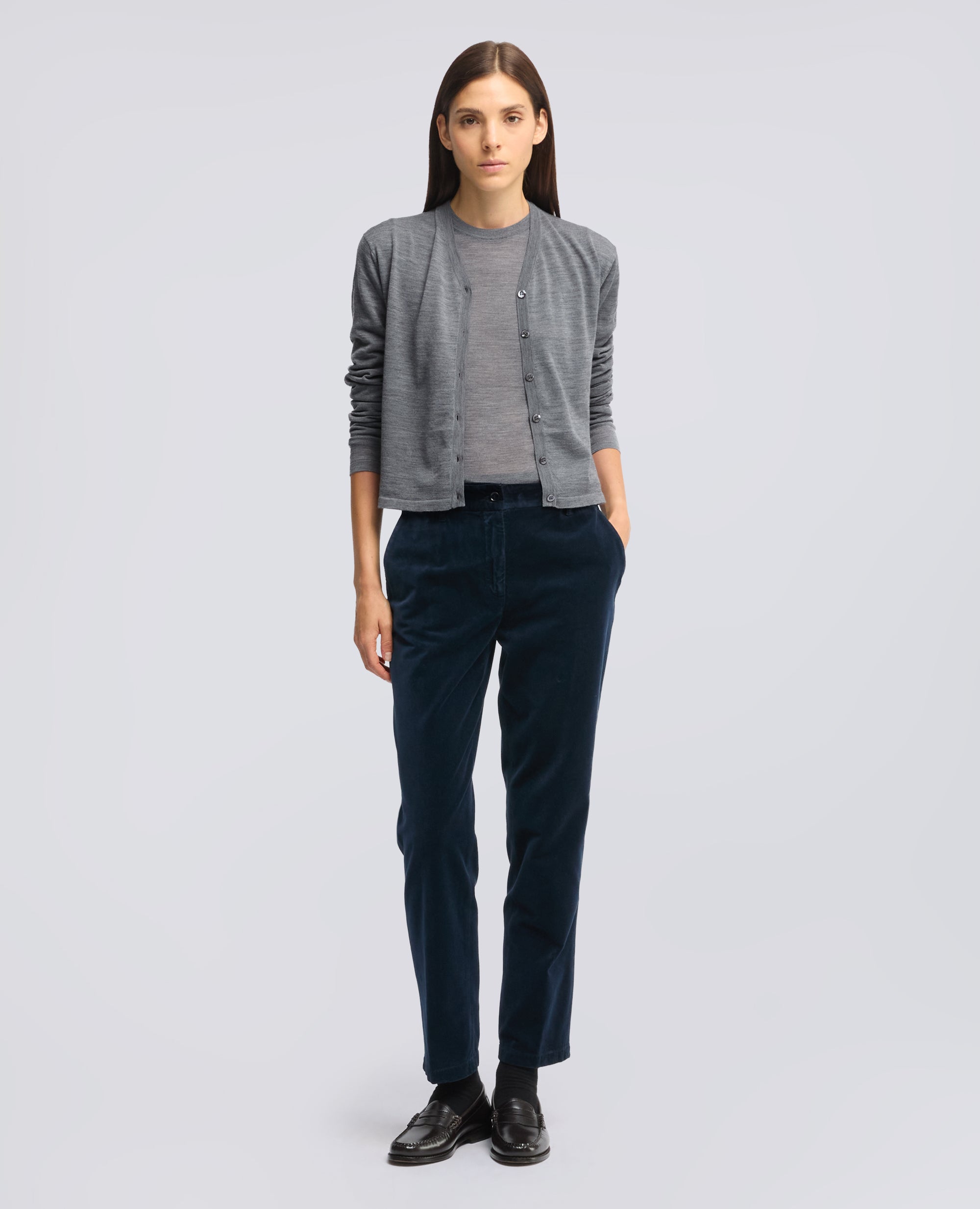 MAGLIA GIROCOLLO IN LANA MERINO - GRIGIO - ASPESI