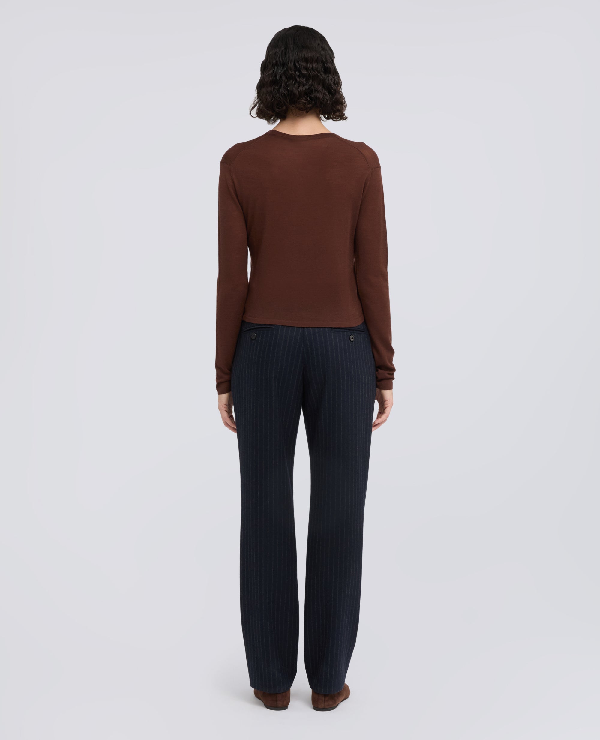 CARDIGAN AUS MERINOWOLLE - MARRONE - ASPESI