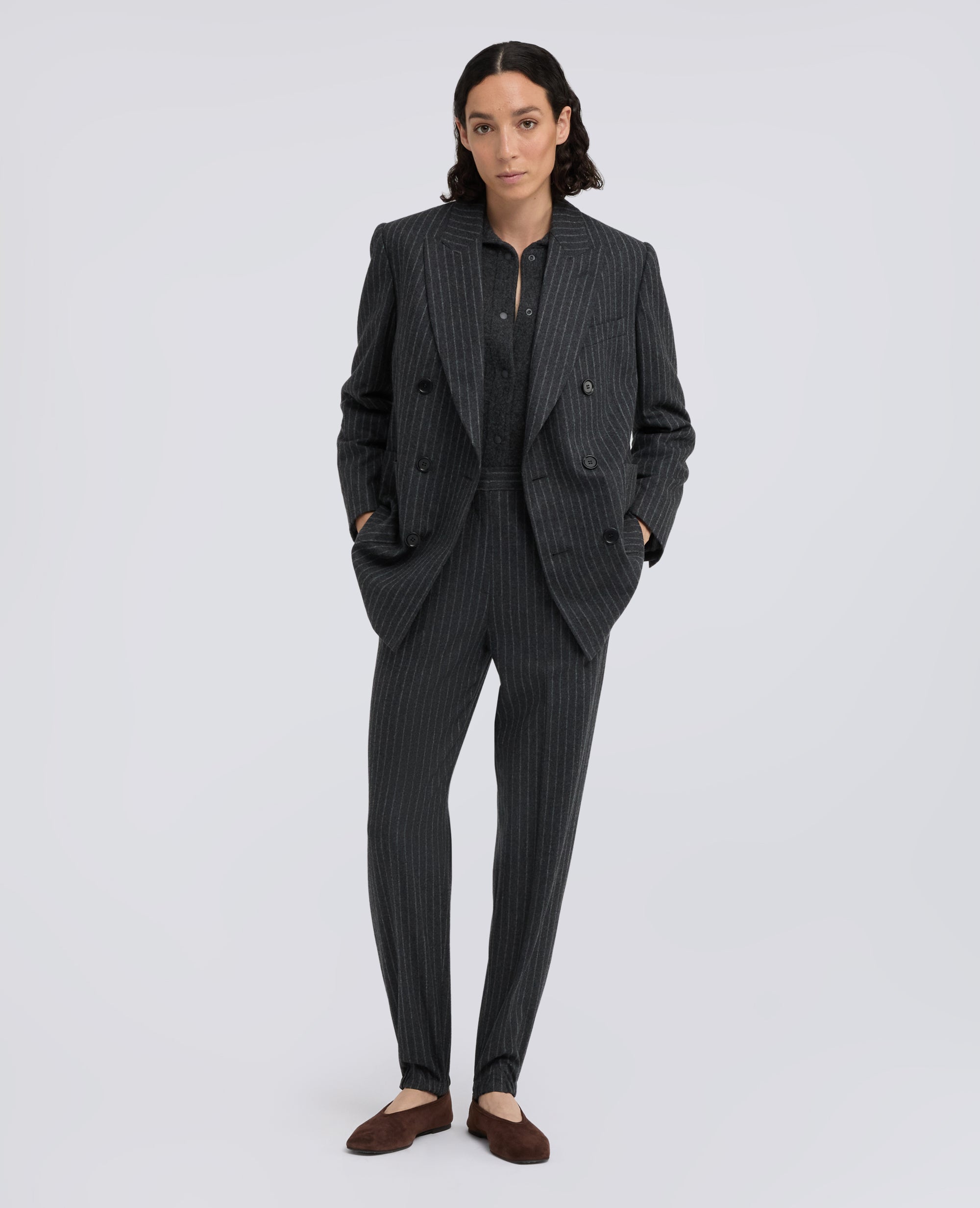 GIACCA IN MAGLIA DI LANA E CASHMERE - GRIGIO - ASPESI