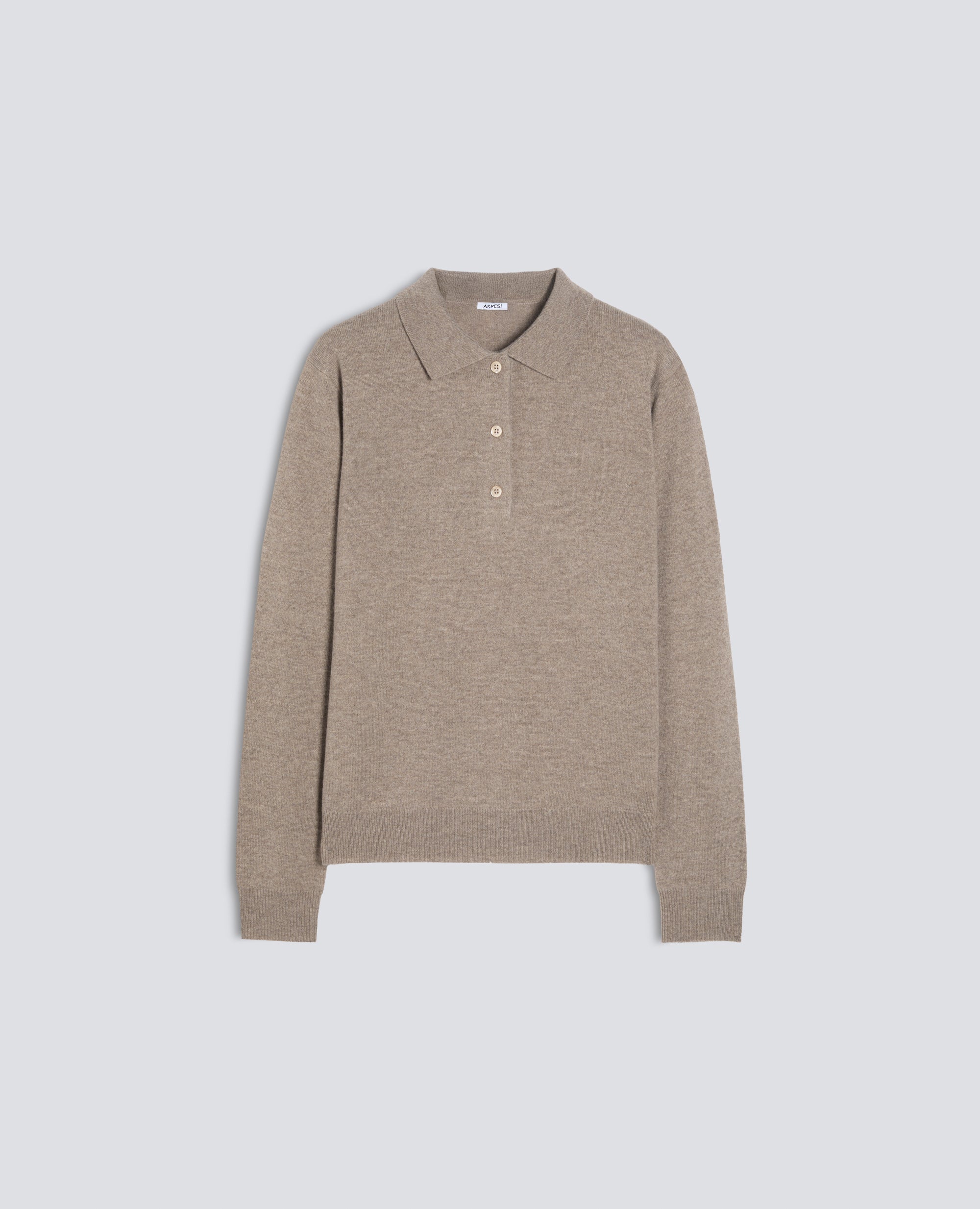 POLO IN LANA E CASHMERE - BEIGE - ASPESI