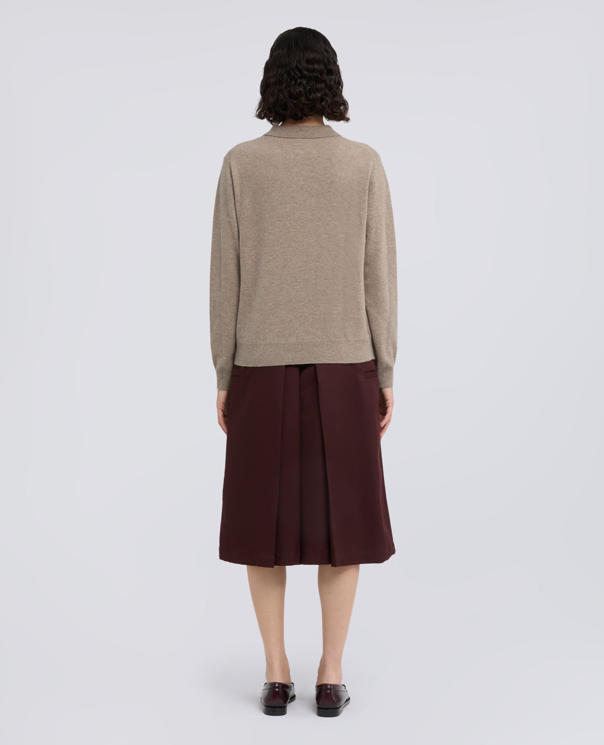 POLO IN LANA E CASHMERE - BEIGE - ASPESI