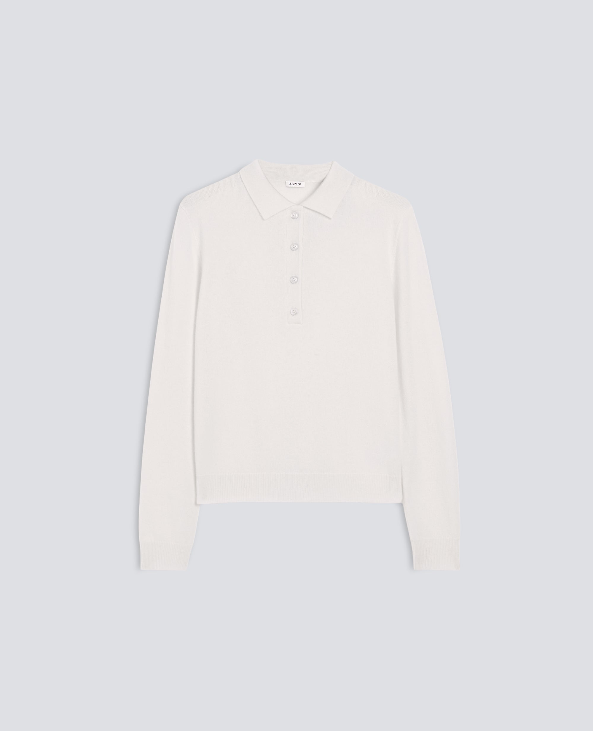 POLO A MANICHE LUNGHE IN PURO CASHMERE - NATURALE - ASPESI