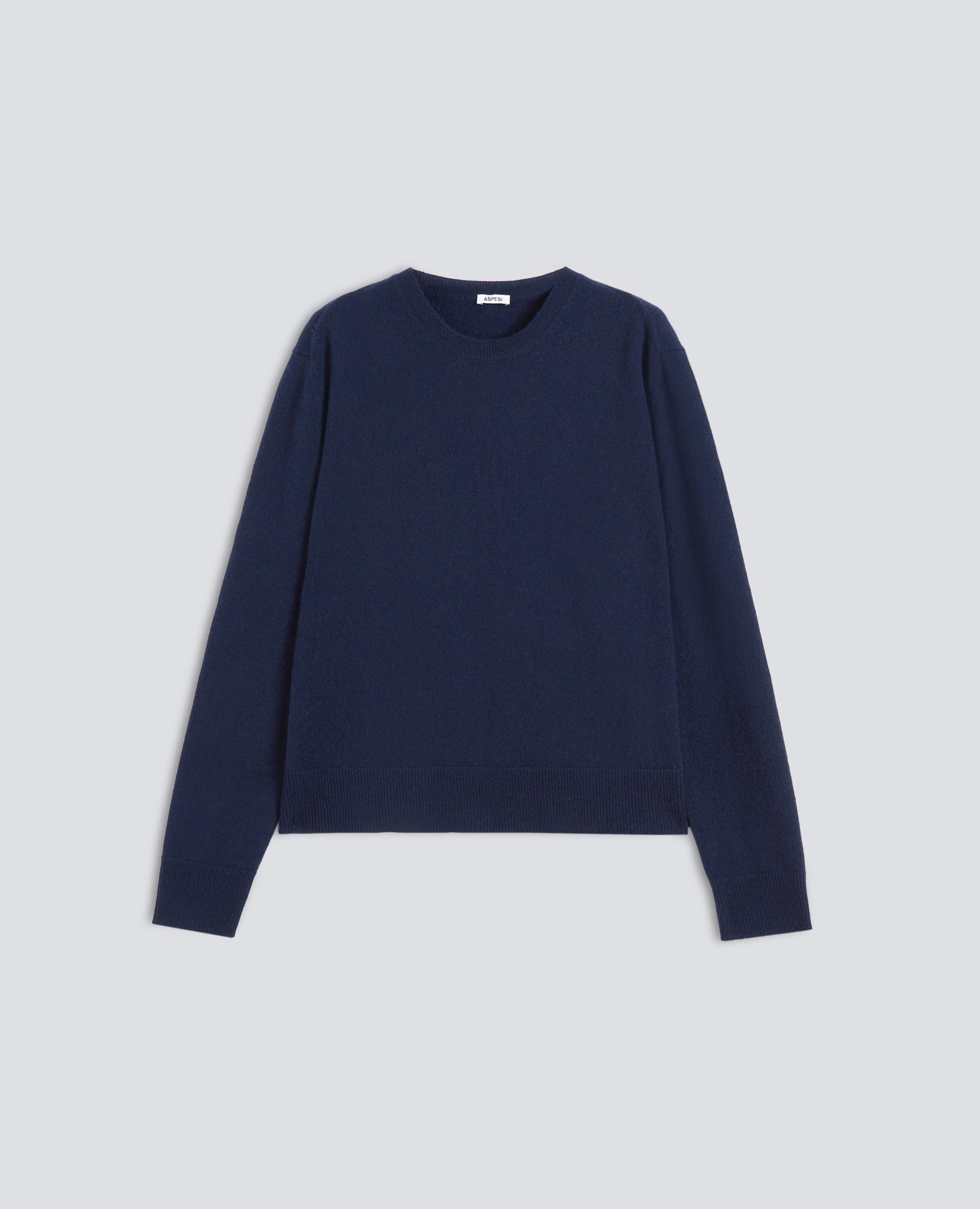 MAGLIA GIROCOLLO IN CASHMERE - BLU - ASPESI