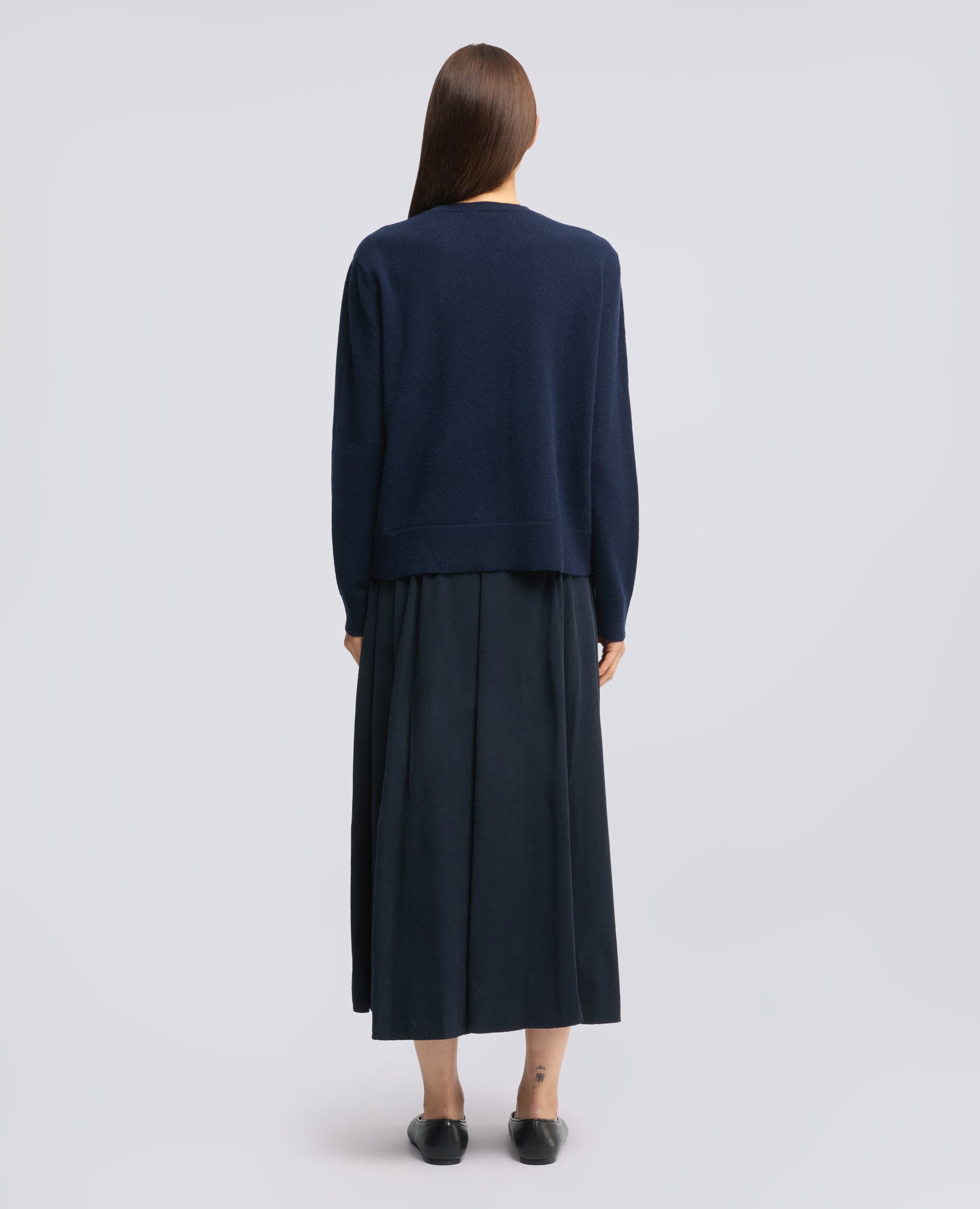 MAGLIA GIROCOLLO IN CASHMERE - BLU - ASPESI