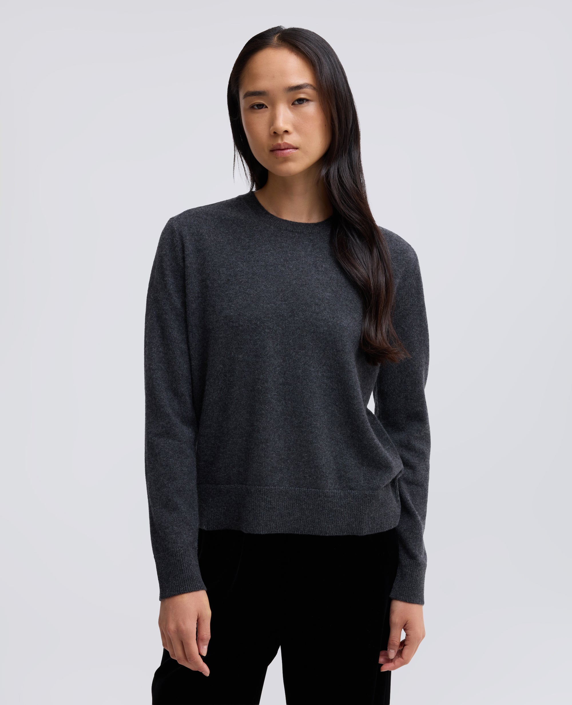 MAGLIA GIROCOLLO IN CASHMERE - GRIGIO - ASPESI