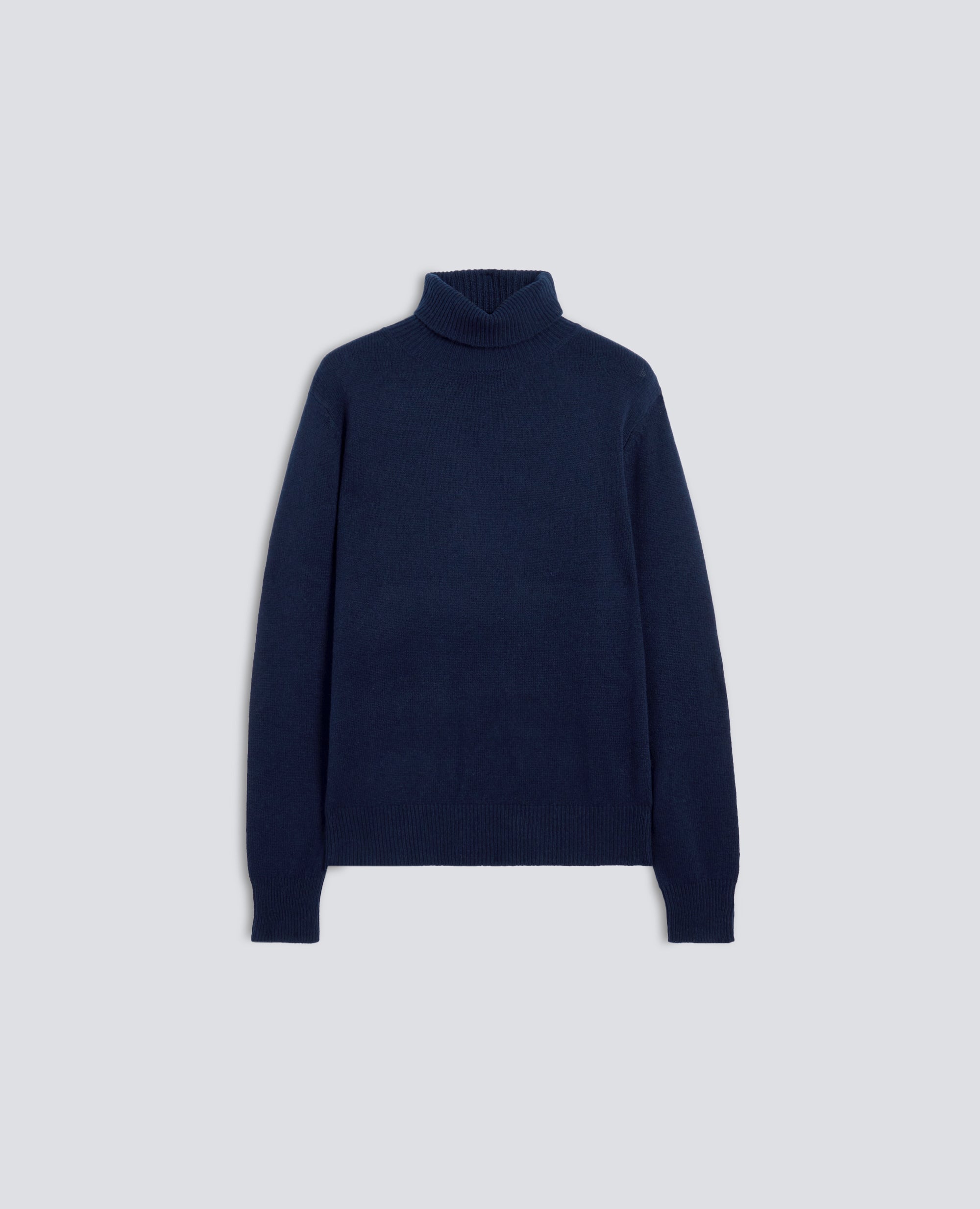 ROLLKRAGENPULLOVER AUS WOLLE, YAK UND KASCHMIR - BLU - ASPESI