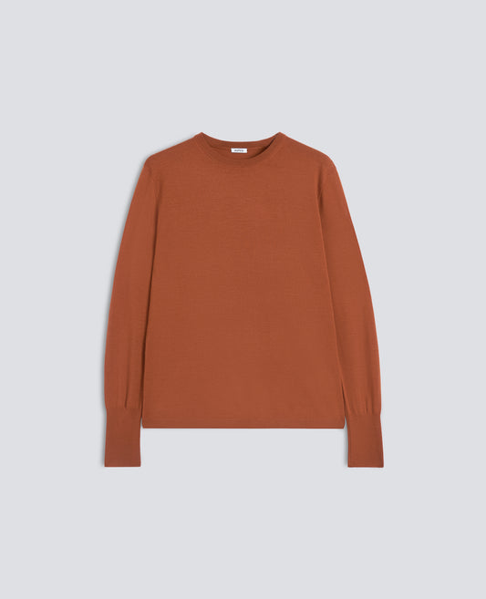 MAGLIA GIROCOLLO IN LANA MERINO - ARANCIO - ASPESI