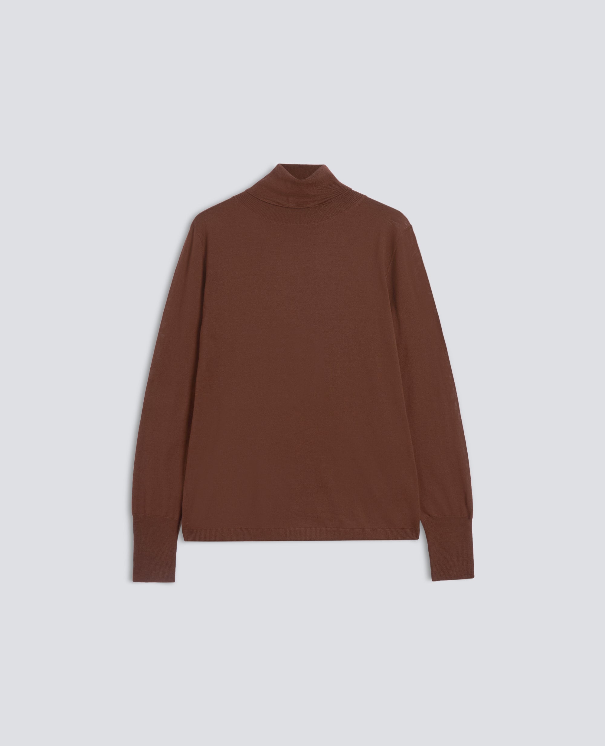 MAGLIA DOLCEVITA IN LANA MERINO - MARRONE - ASPESI
