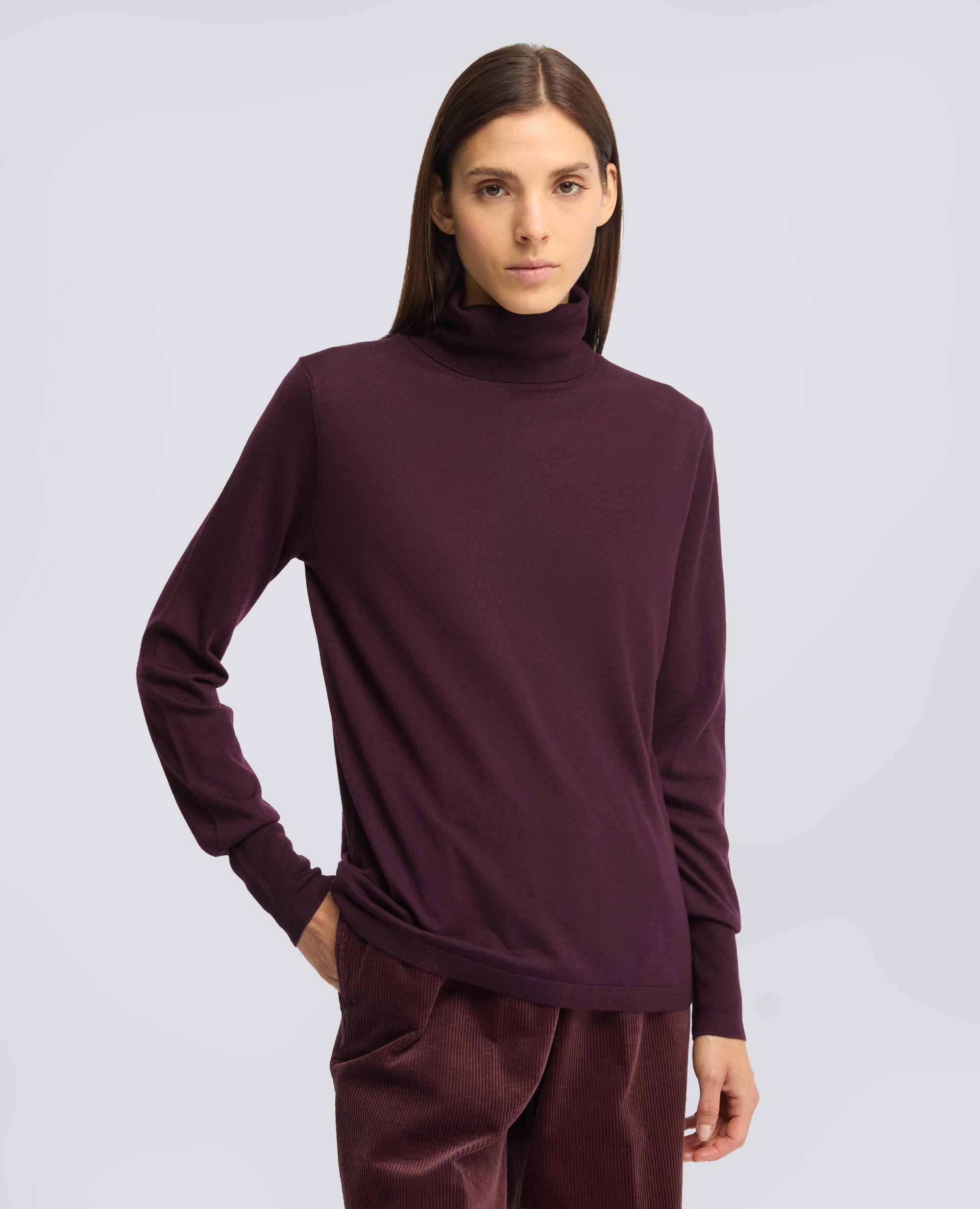 MAGLIA DOLCEVITA IN LANA MERINO - ROSSO - ASPESI