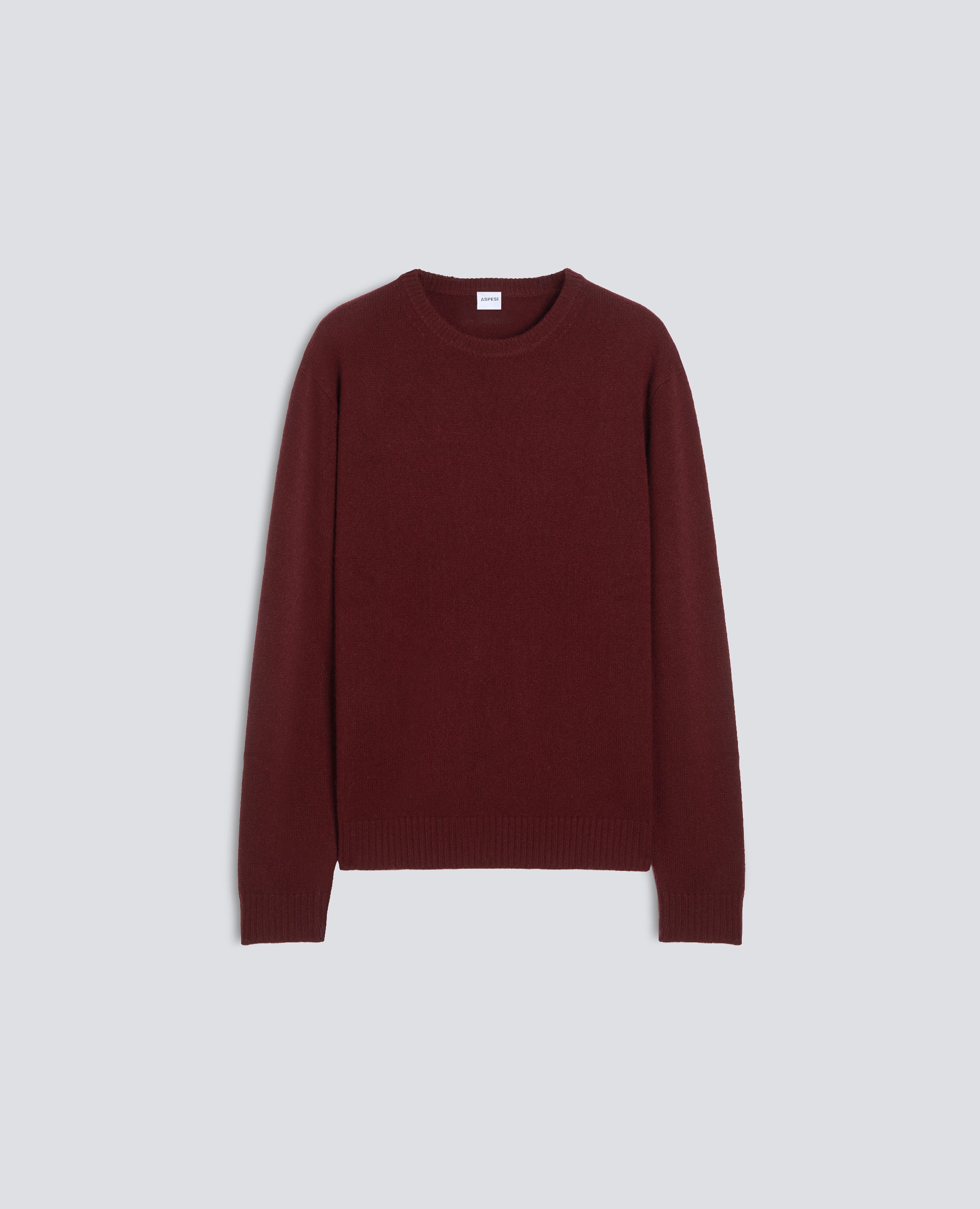 PULL RAS DU COU EN CACHEMIRE - ROSSO - ASPESI