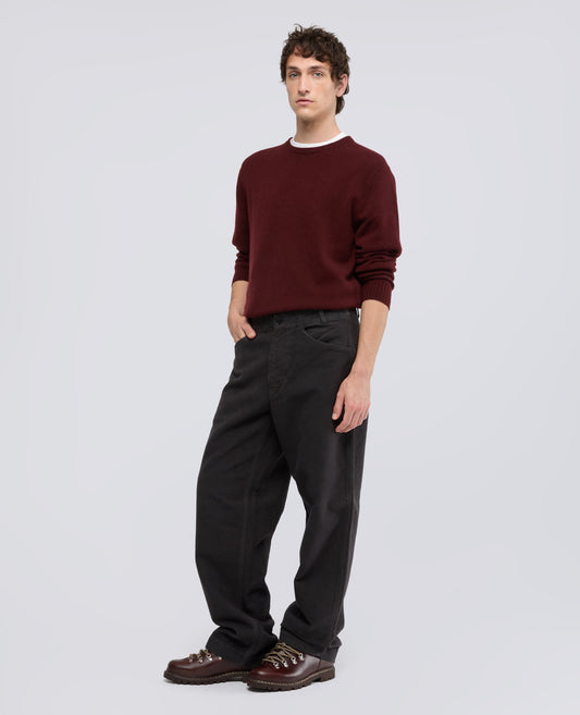RUNDHALS-STRICKPULLOVER AUS KASCHMIR - ROSSO - ASPESI