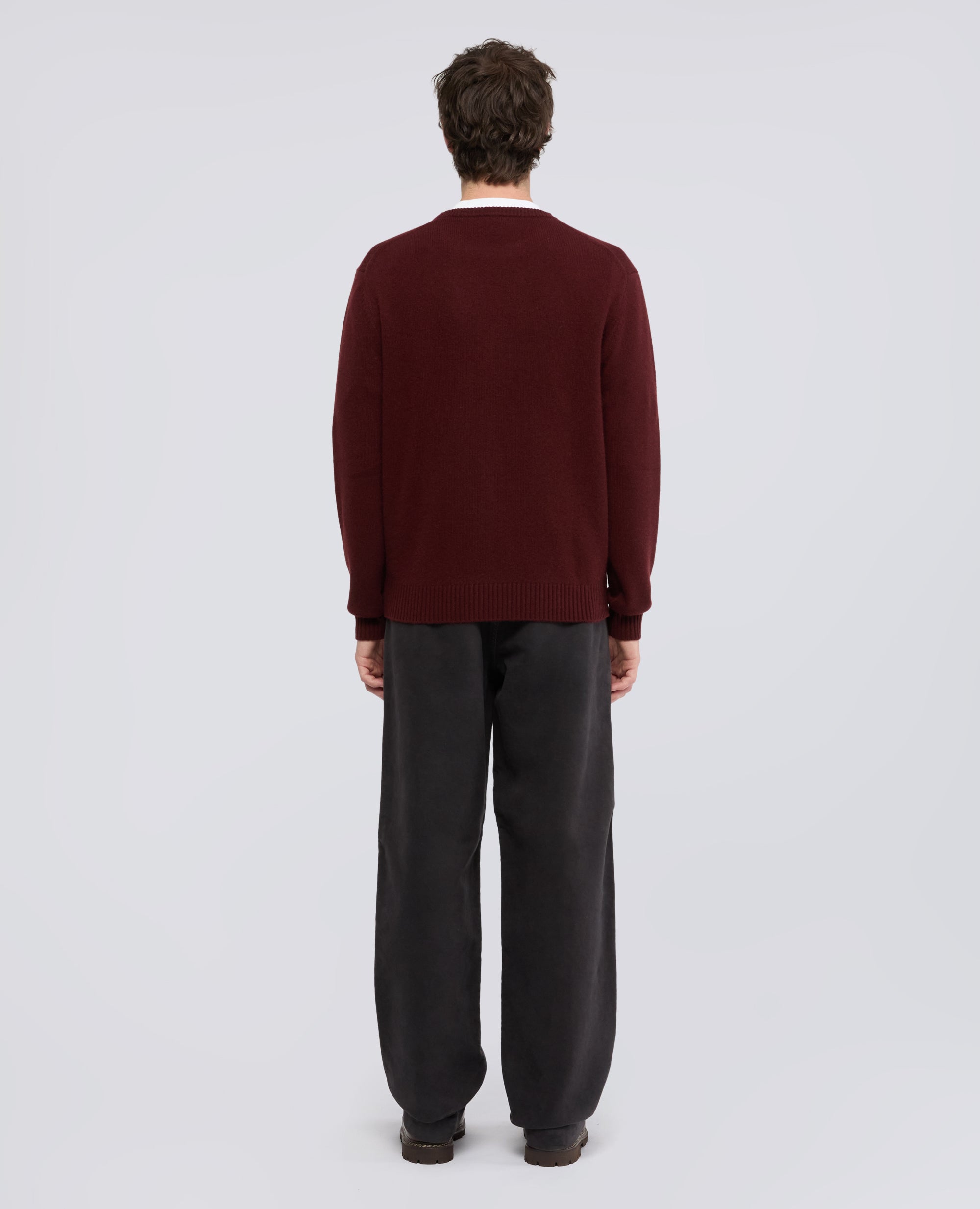 PULL RAS DU COU EN CACHEMIRE - ROSSO - ASPESI