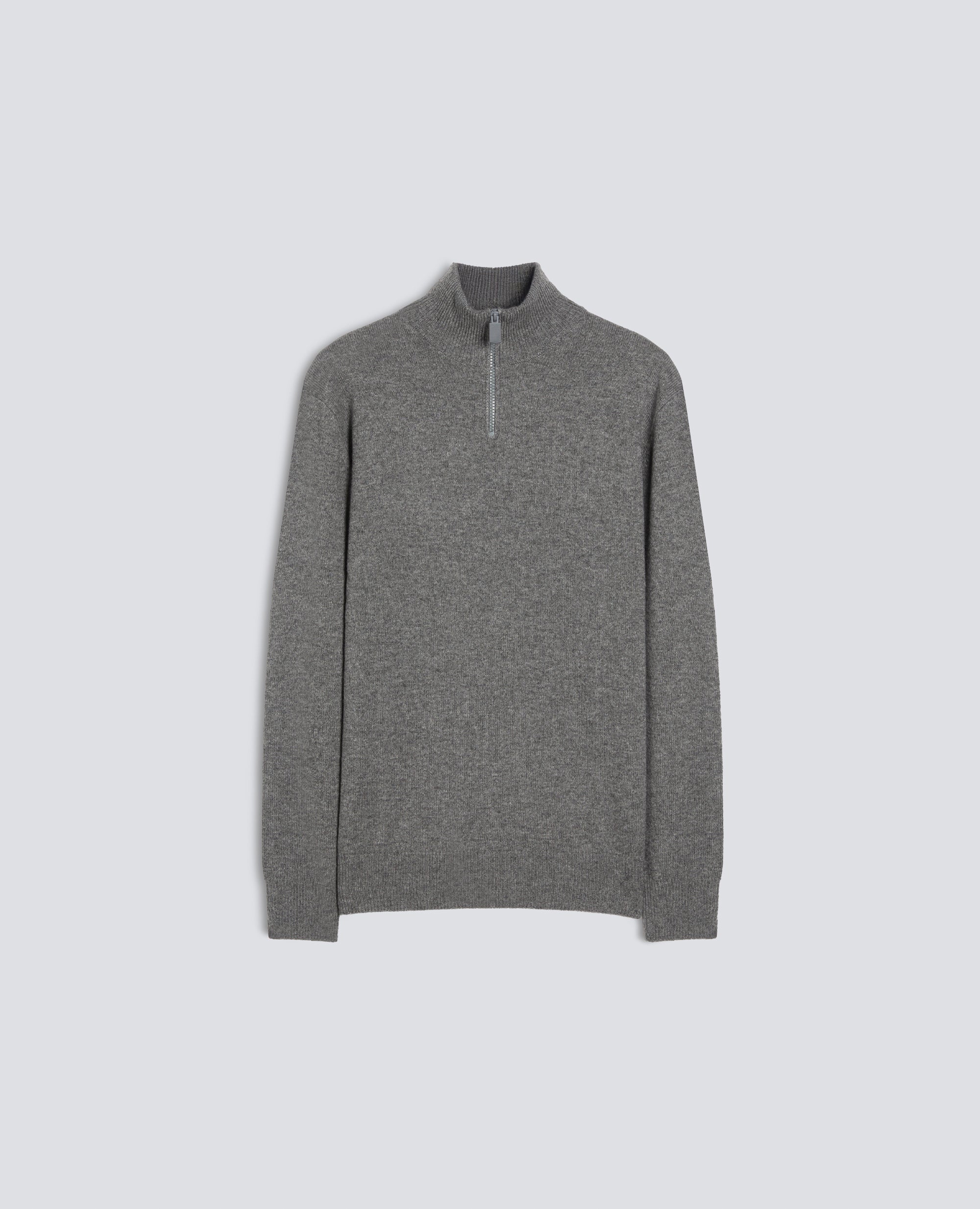 MAGLIA A COLLO ALTO IN LANA, YAK E CASHMERE - GRIGIO - ASPESI