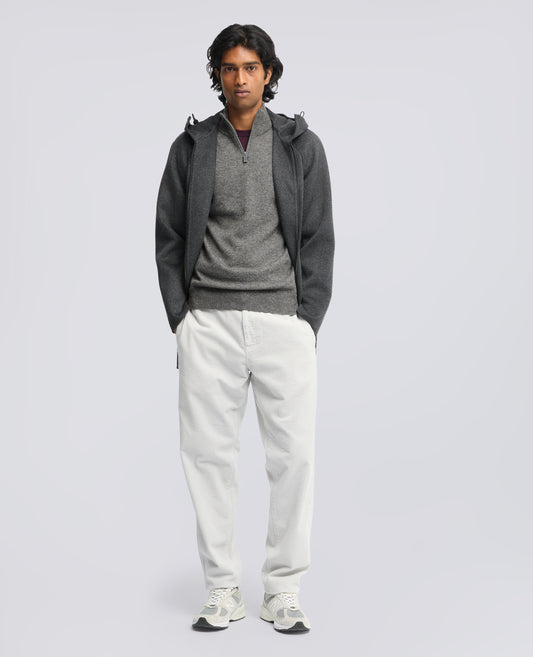 MAGLIA A COLLO ALTO IN LANA, YAK E CASHMERE - GRIGIO - ASPESI