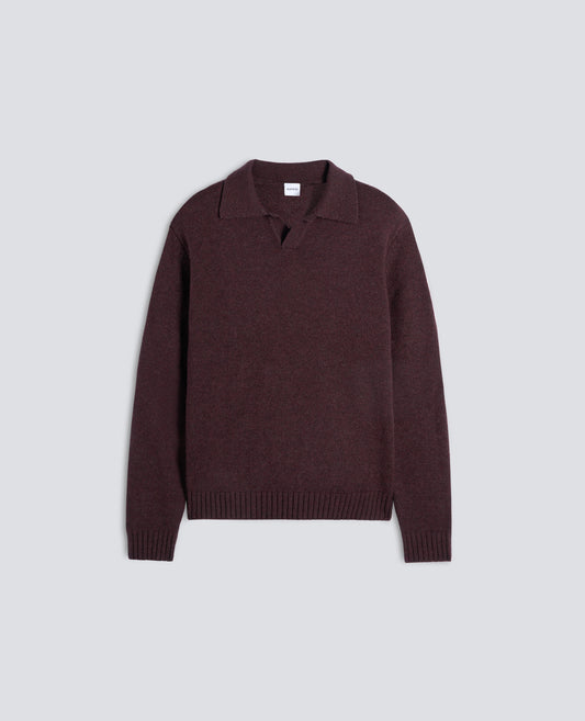 POLO REALIZZATA IN MISTO LANA E NYLON - ROSSO - ASPESI